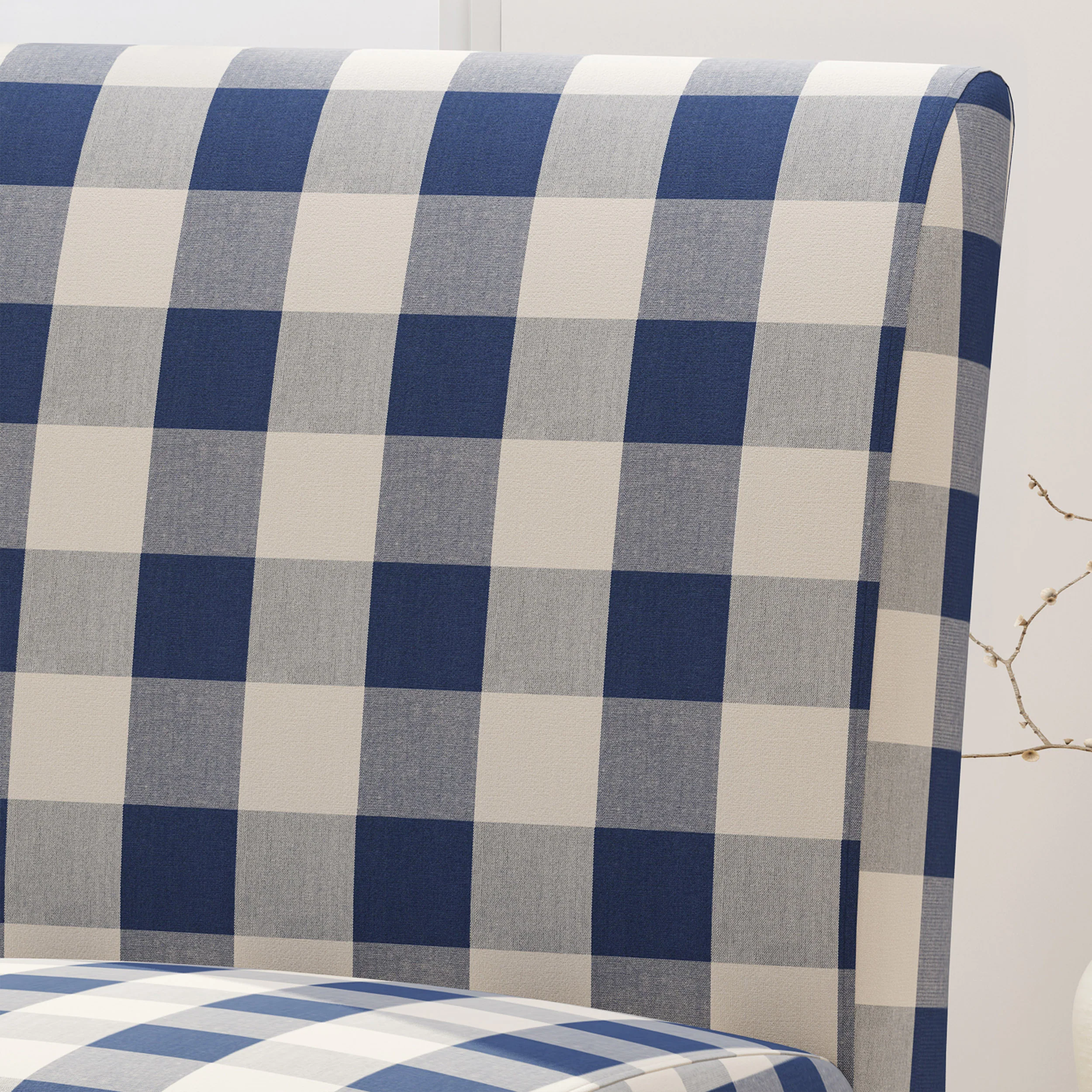 Kendal Contemporary Fabric Slipper Accent Chair - furnishings