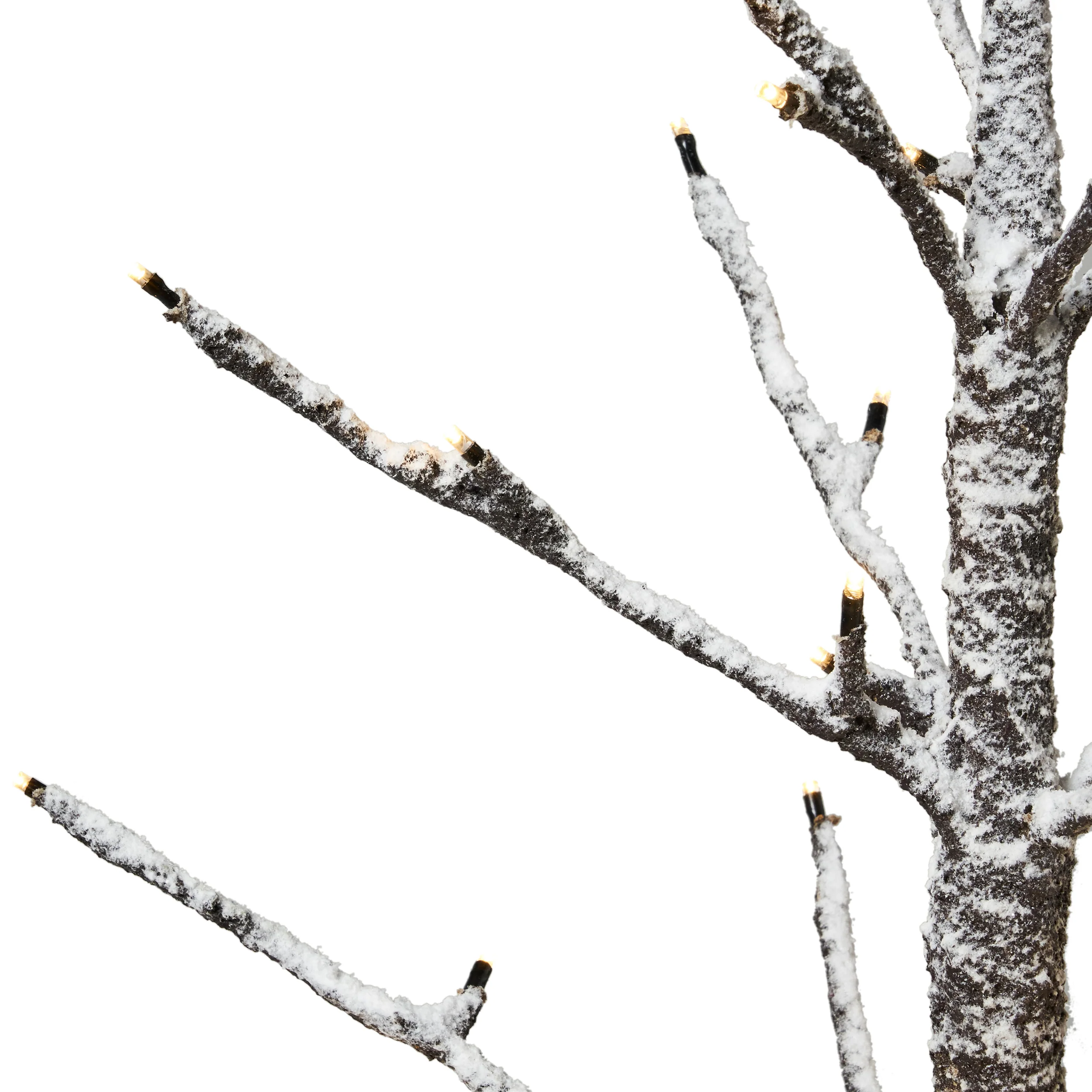 Ahmiya 4-foot Pre-Lit 114 Warm White LED Artificial Christmas Twig Tree - furnishings