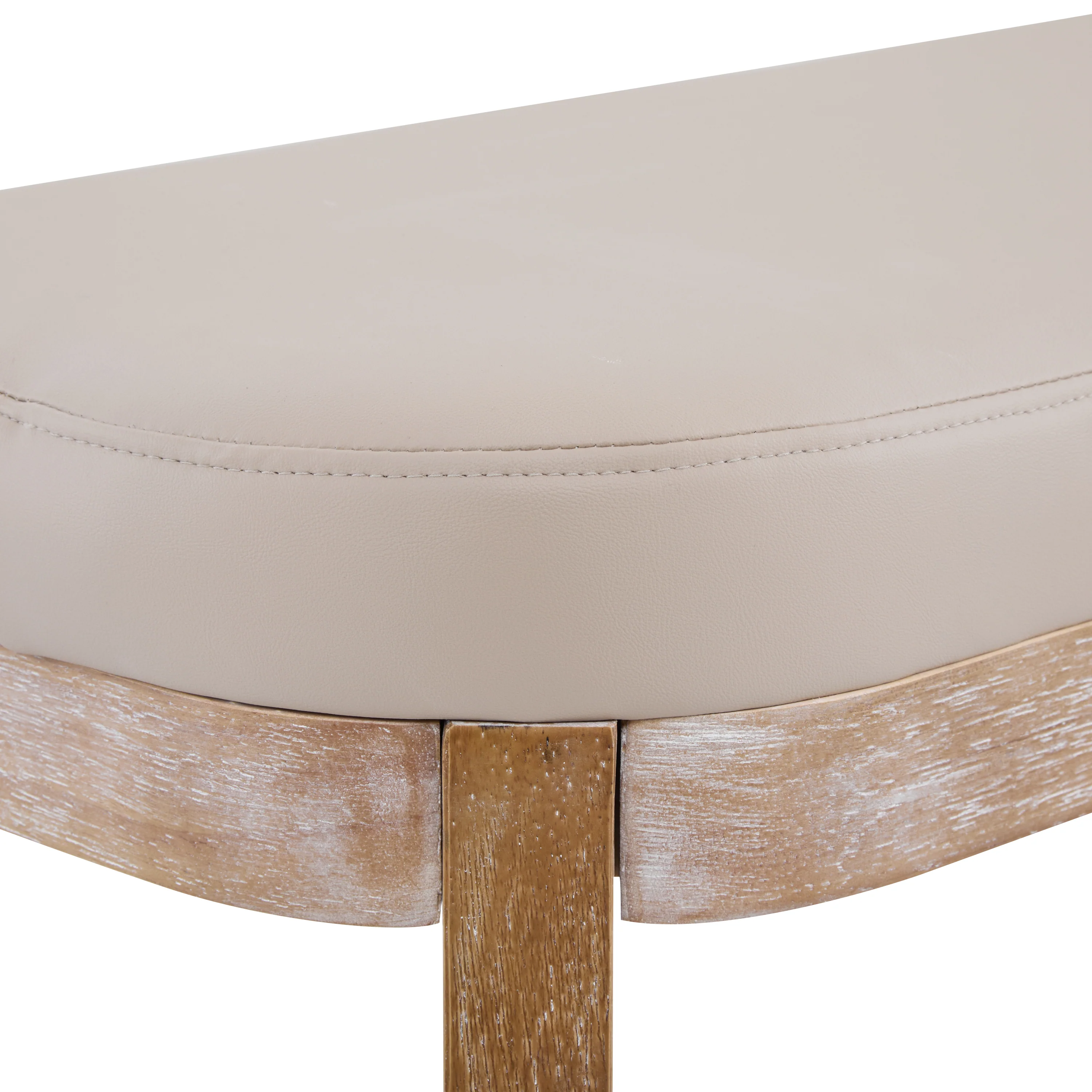 Andromedo Modern Upholstered PU Leather Ottoman Bench - furnishings