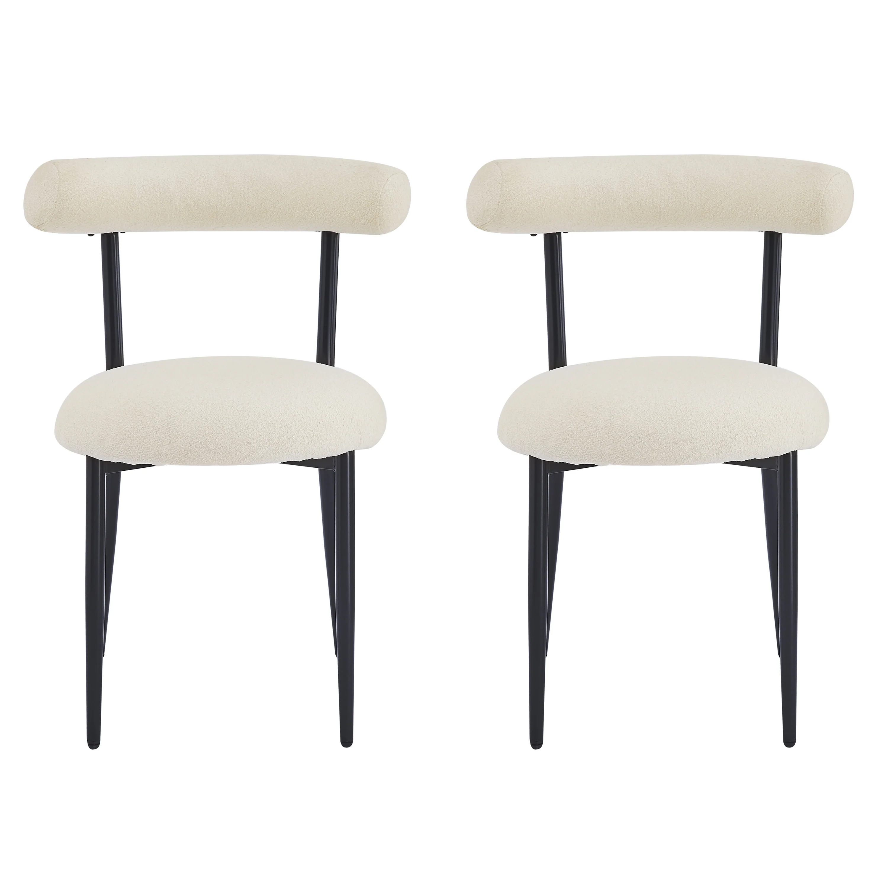 Daimona Fabric Upholstered Dining Chairs, Set of 2 - furnishings