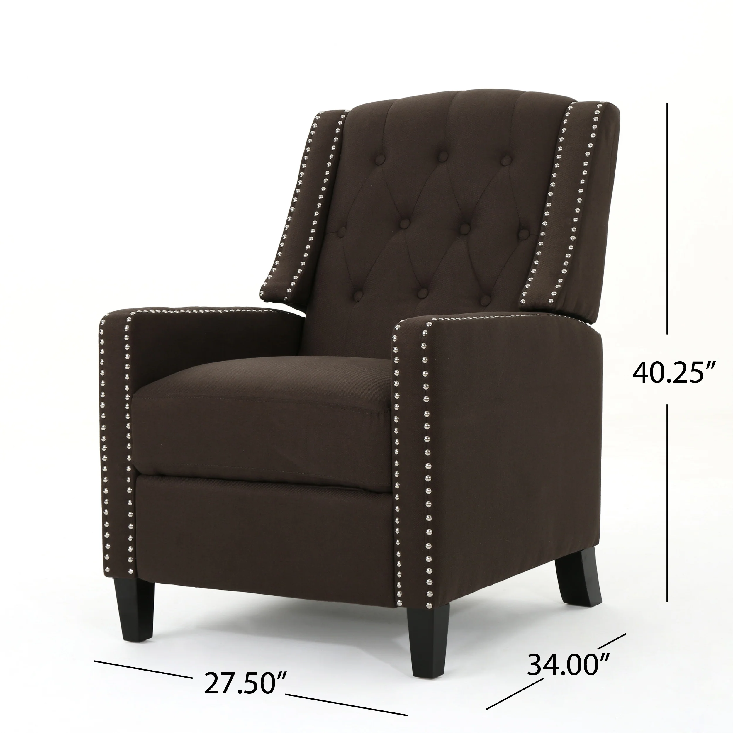 Izaak Tufted Back Fabric Recliner Chair - furnishings