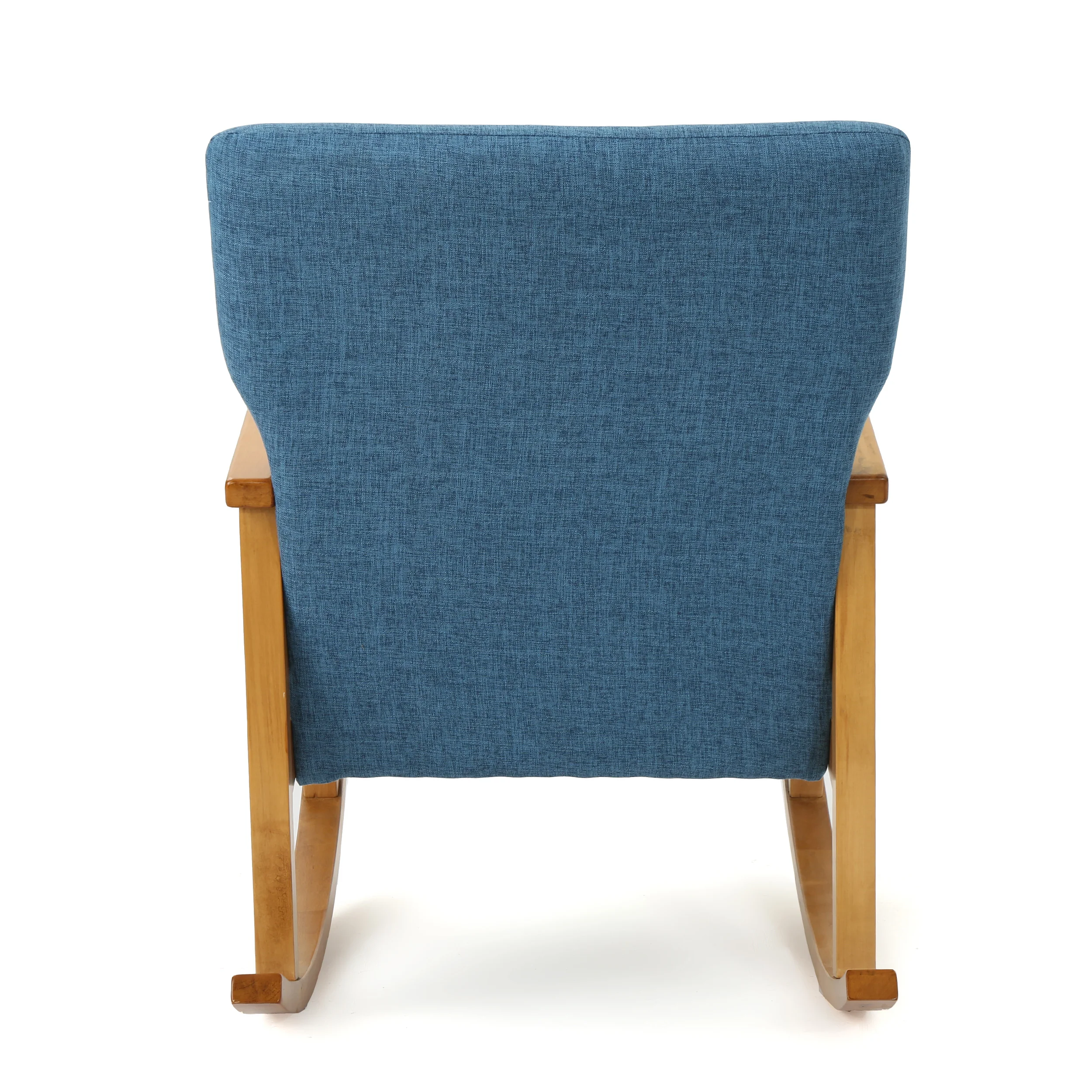 Hank Mid Century Modern Fabric Rocking Chair - furnishings