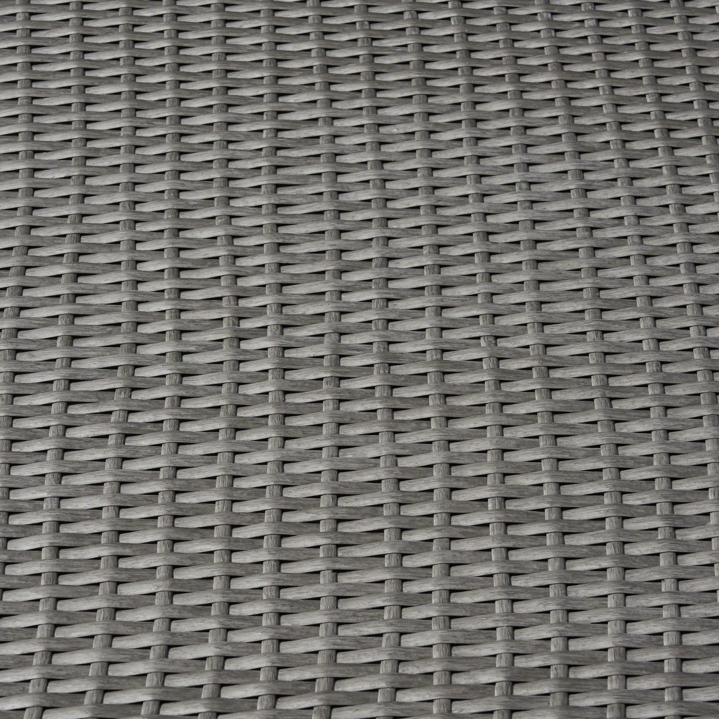 Sampa Outdoor Wicker Storage Ottoman, Gray - furnishings