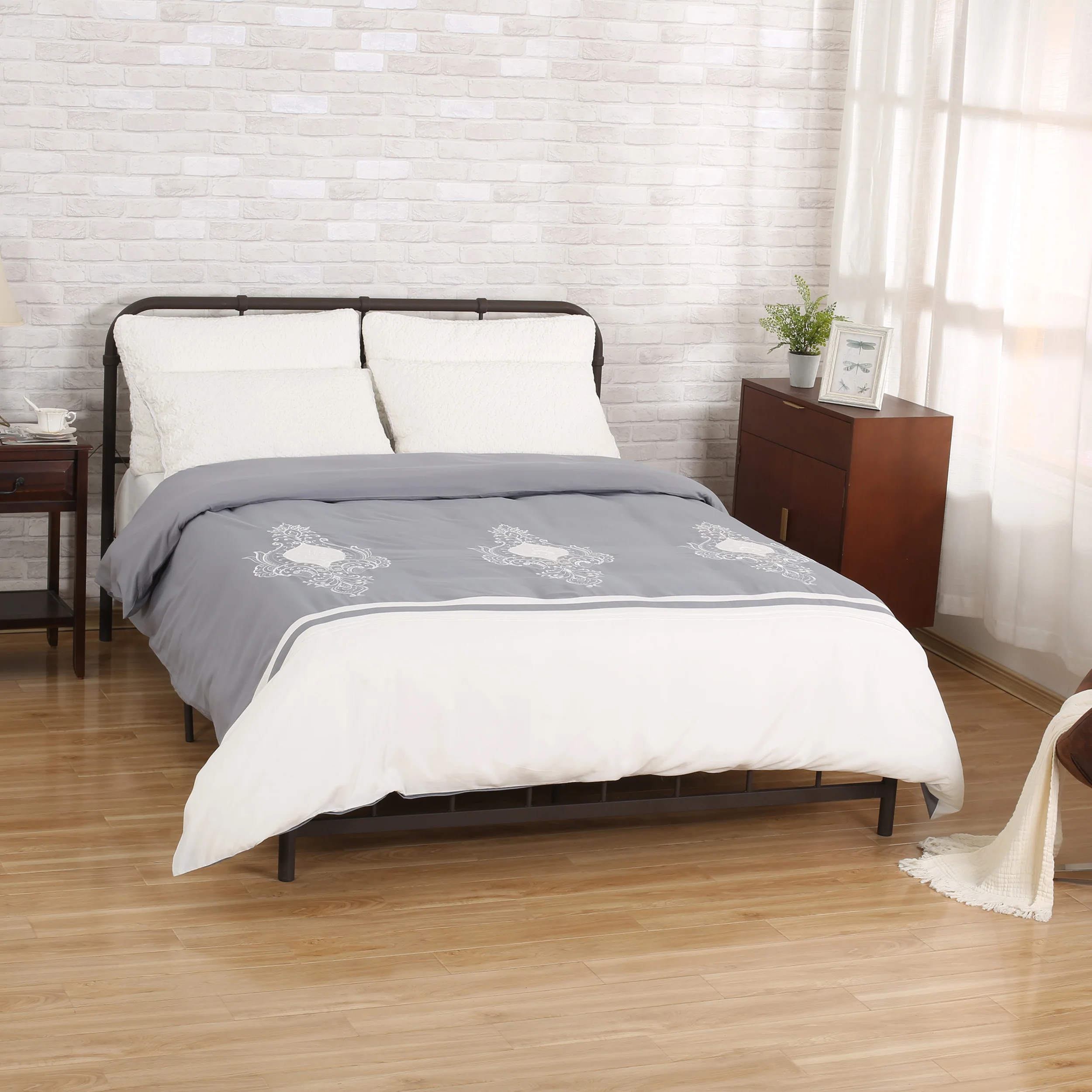 Bodhi Queen Size Fabric Duvet Cover - furnishings