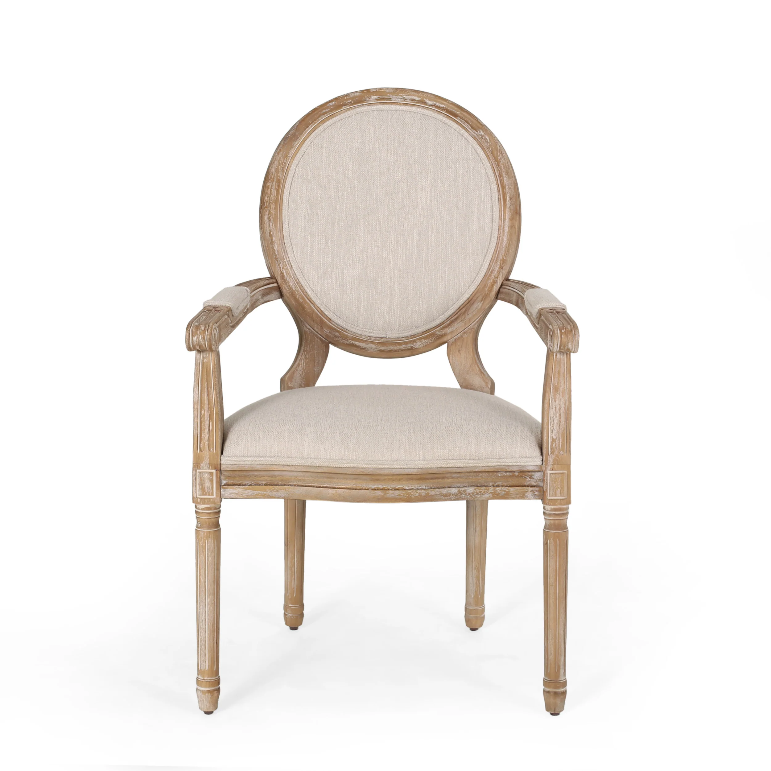 Aisenbrey French Country Wood Upholstered Dining Chair - furnishings