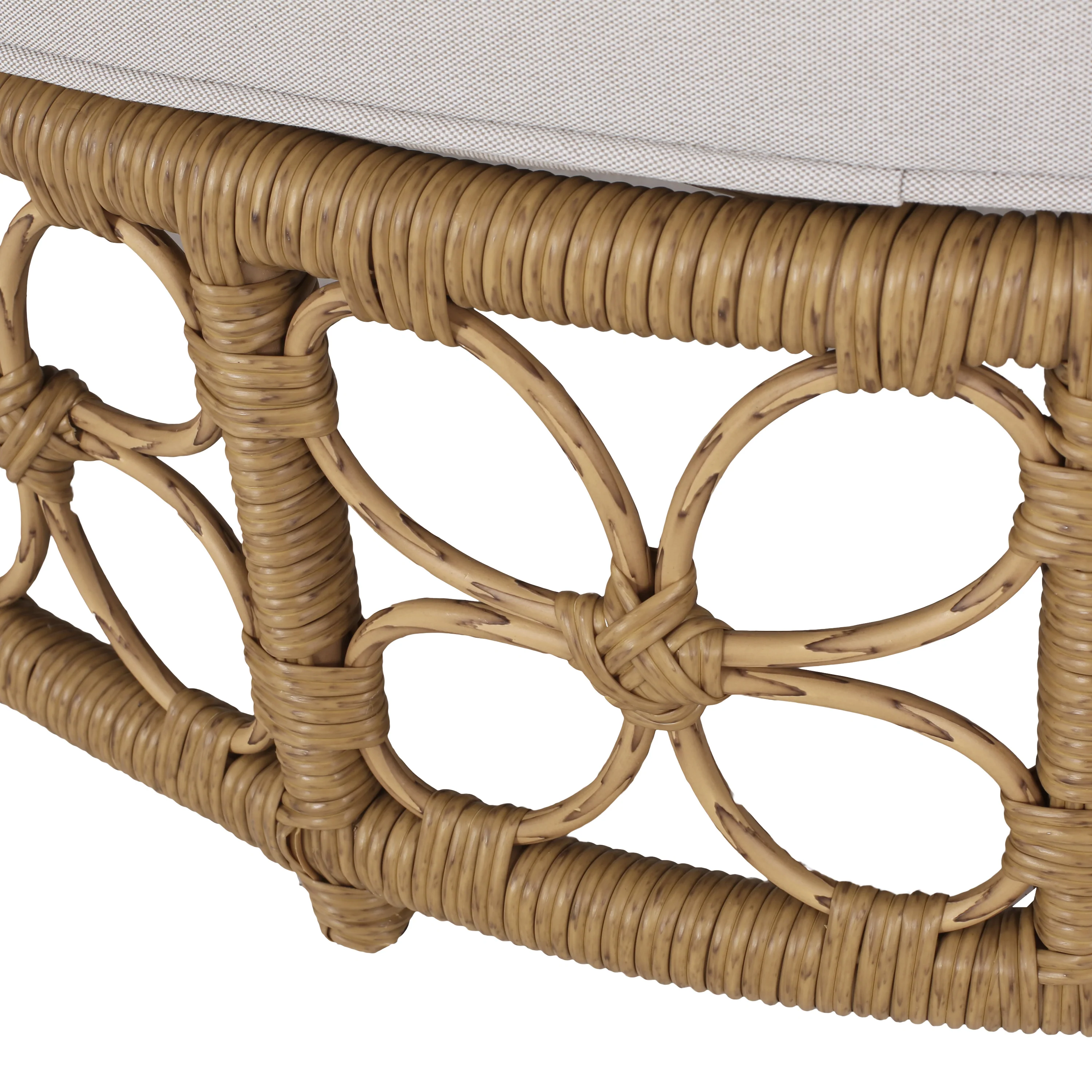 Homan Outdoor Wicker Daybed with Pillows, Light Brown and Beige - furnishings