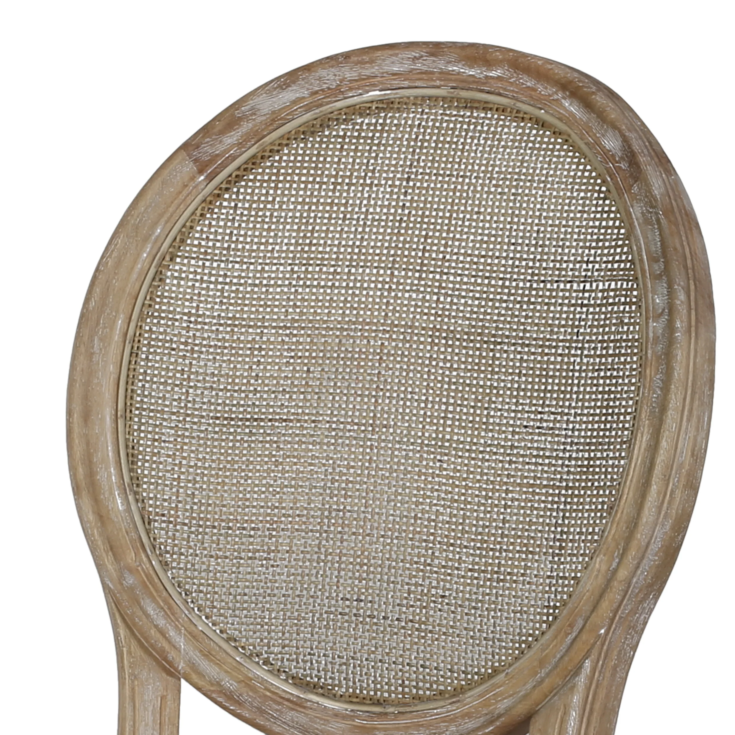 Karlene Farmhouse Fabric Upholstered Wood and Rattan 7 Piece Dining Set, Natural, Rustic Metal, and Beige - furnishings