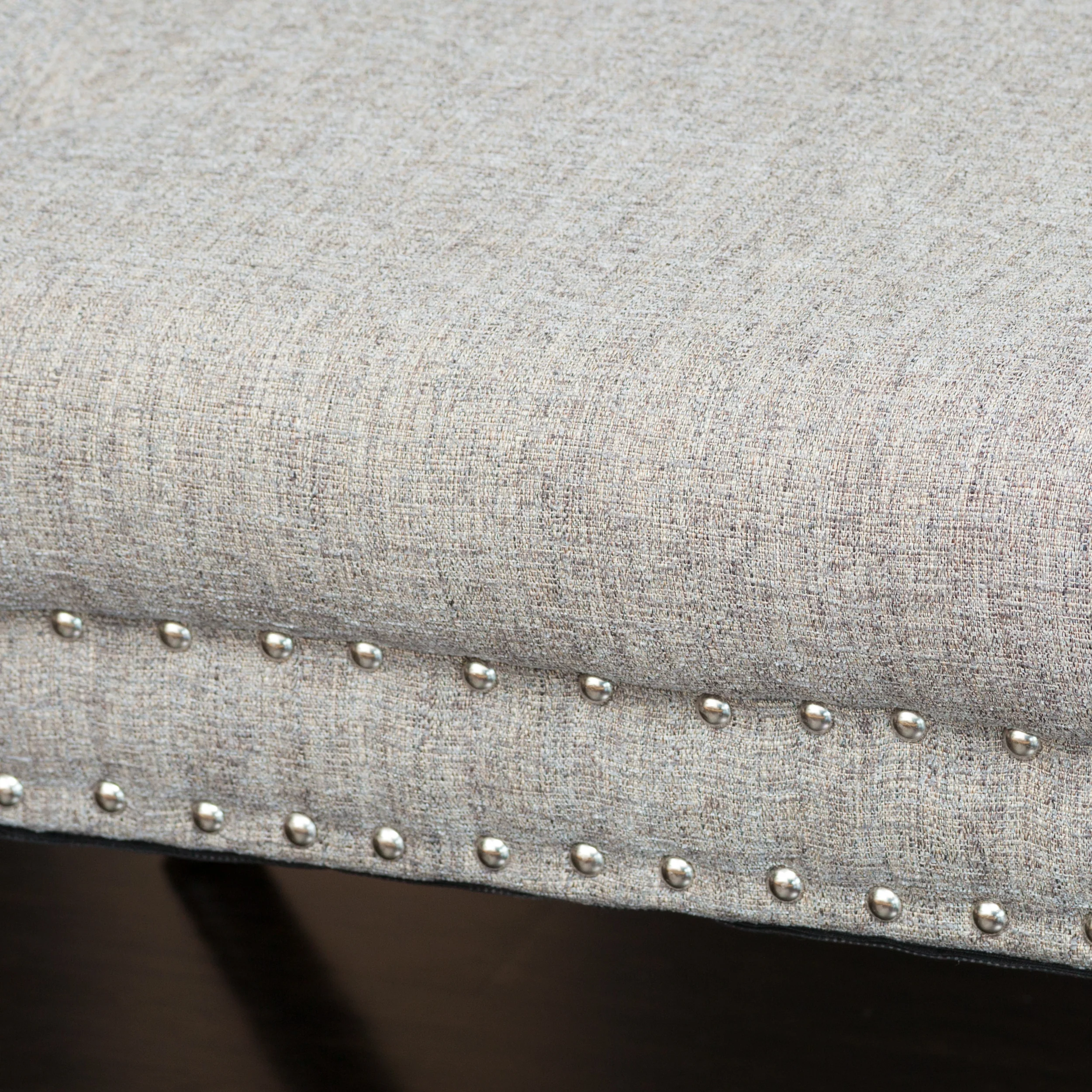 Daniel Tufted Fabric Ottoman Footstool - furnishings