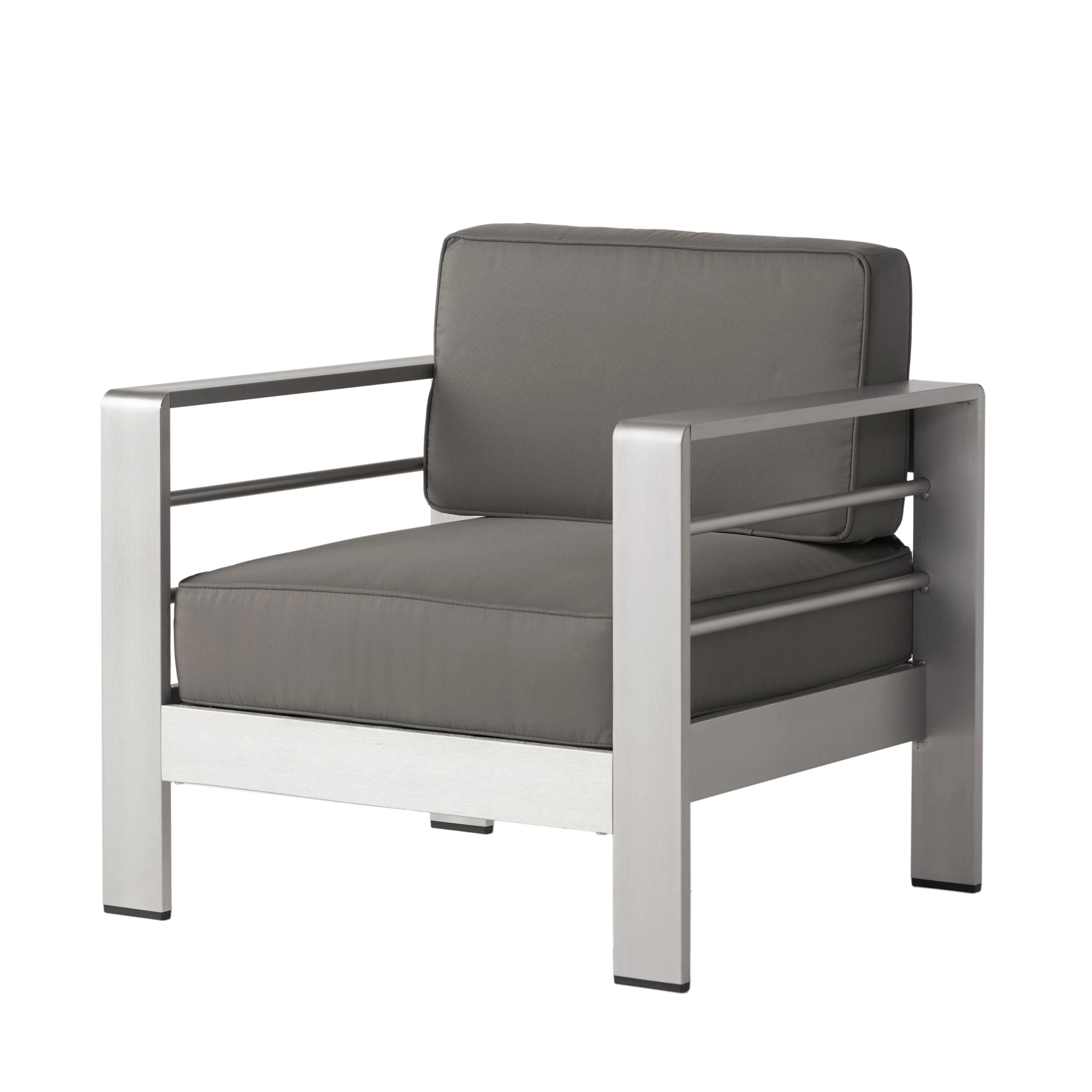 Crested Bay 7 Piece Dining Set with Faux Wood + 4pc Chat Set + 2 Chaise Lounges - furnishings