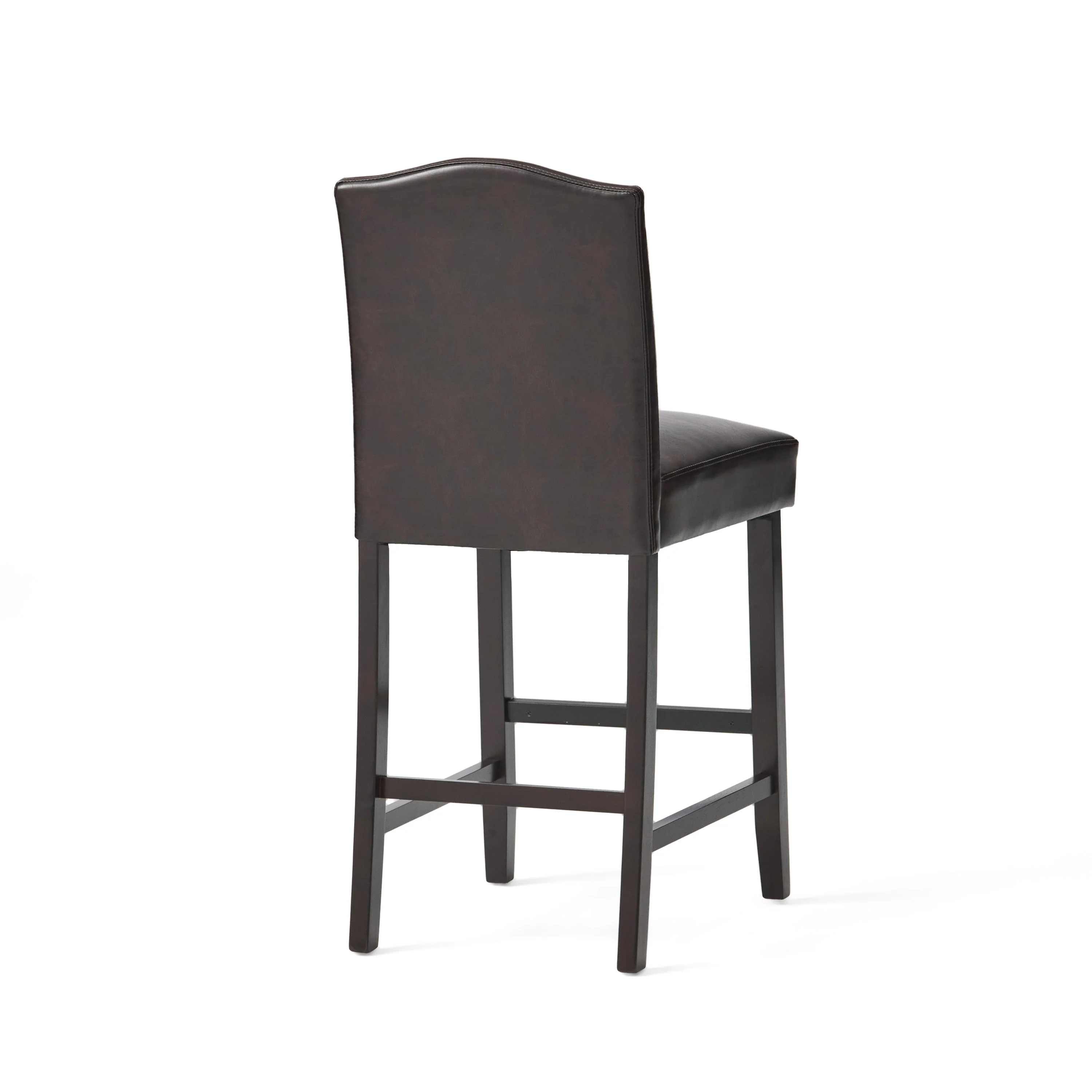 Kainu Brown Leather Counter Stools, Set of 2 - furnishings