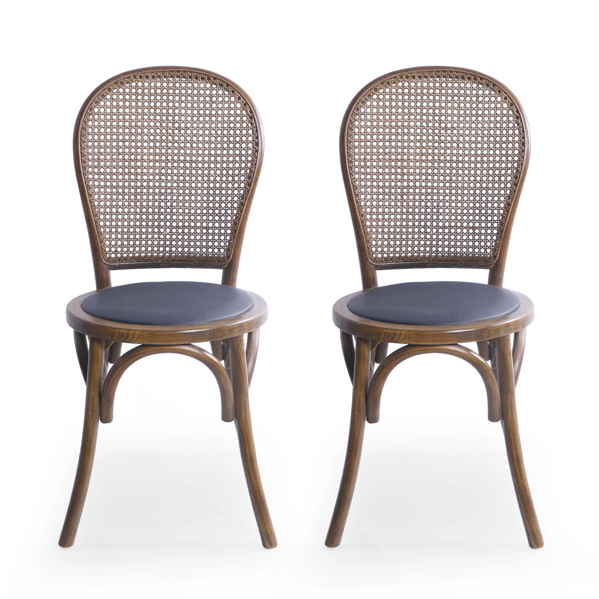 Emerys Wooden Cane Back Dining Chair (Set of 2) - furnishings