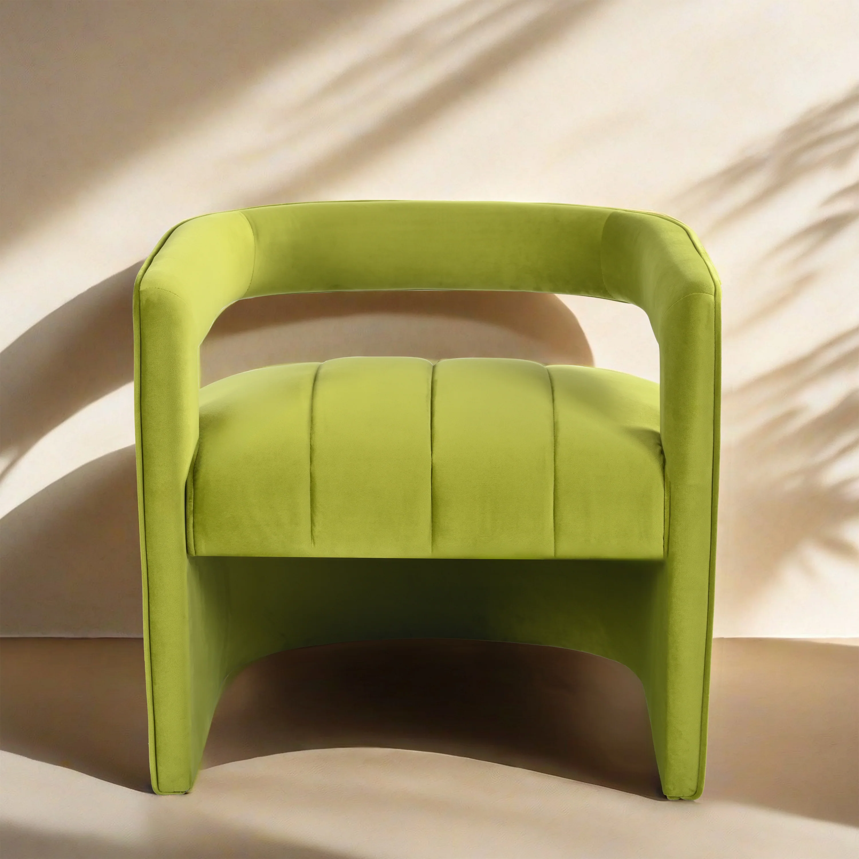 Brazal Modern Velvet Accent Club Chair - furnishings