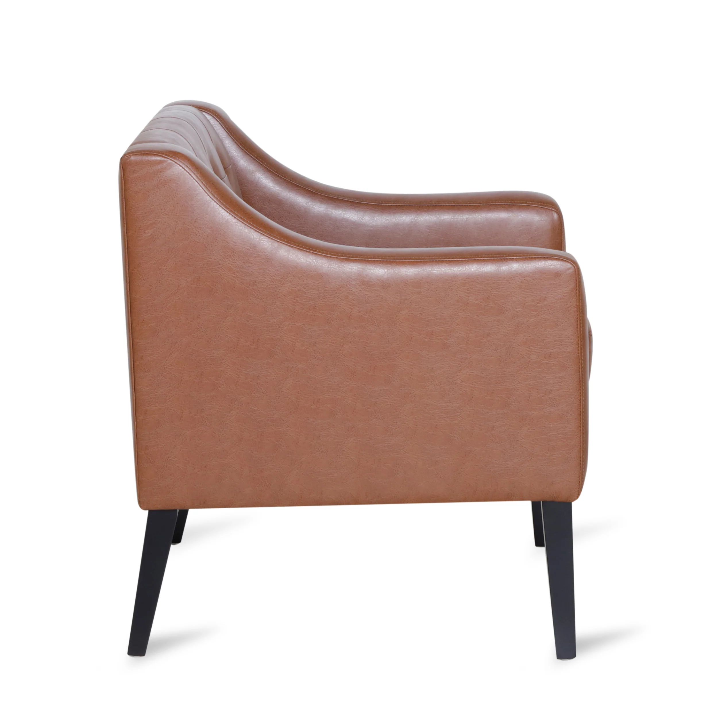 Aragon Contemporary Faux Leather Tufted Accent Chair - furnishings