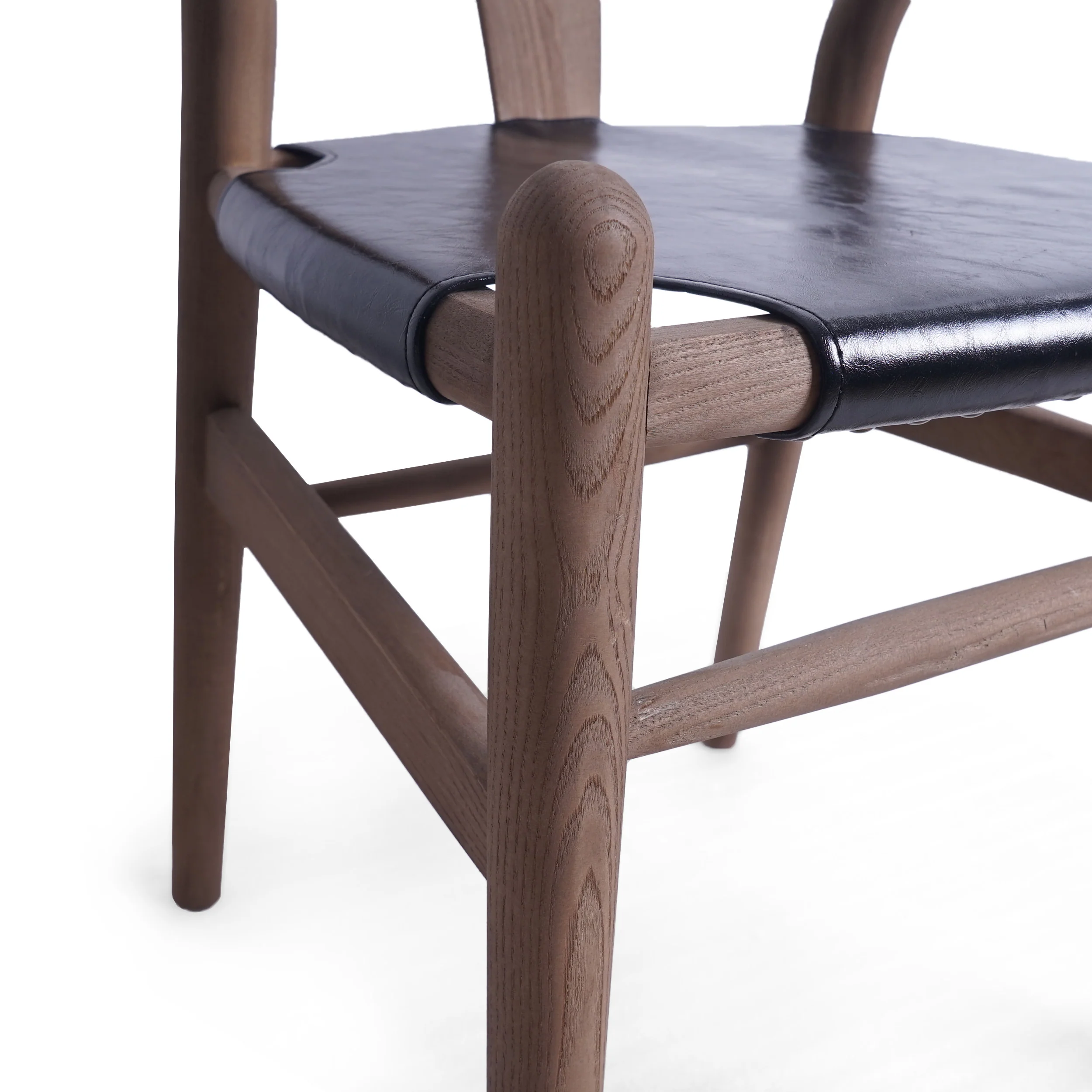 Quince Mid Century Boho Ash Wood Dining Chairs, Set of 2 - furnishings
