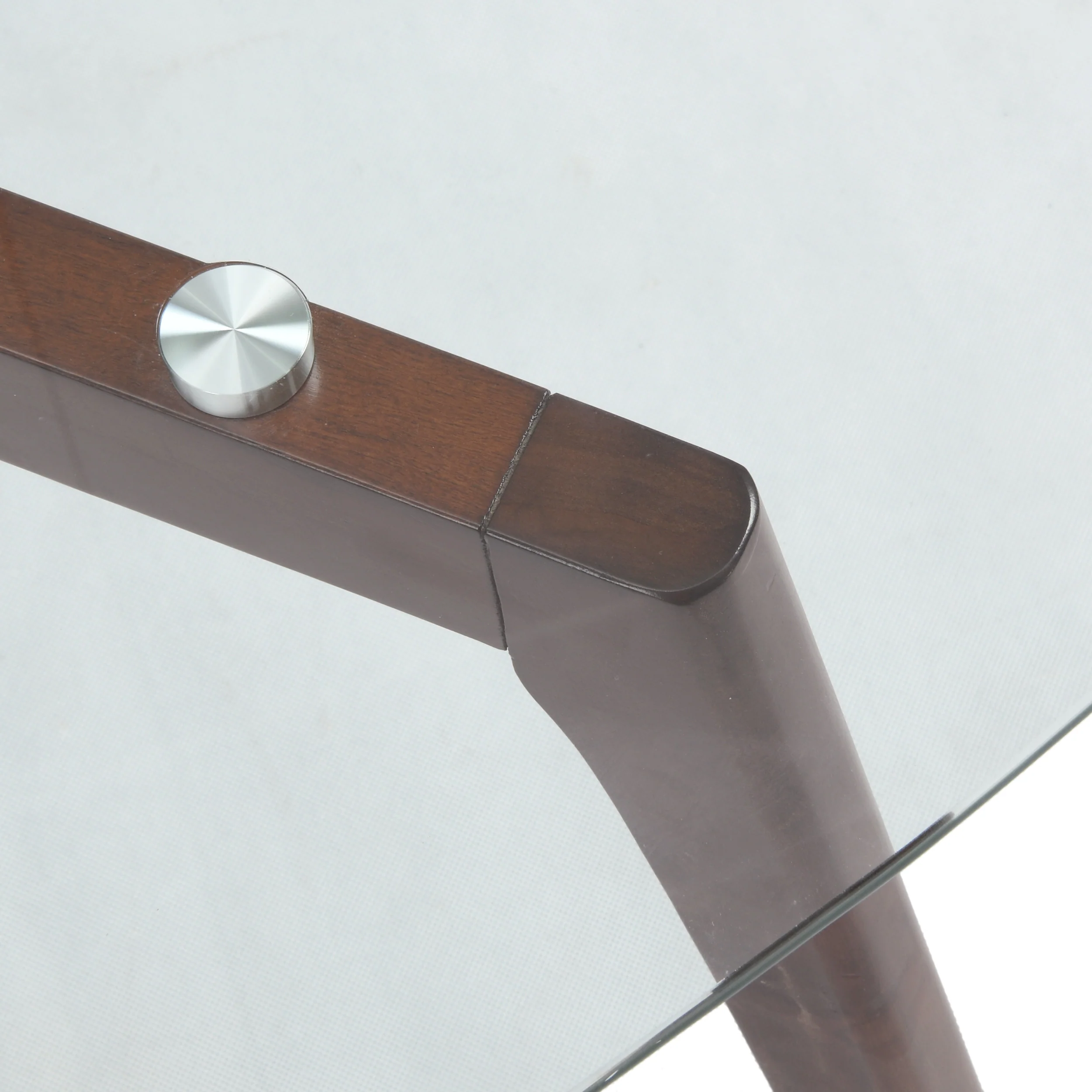 Mosier Mid-Century Modern Table Set with Glass Top - furnishings