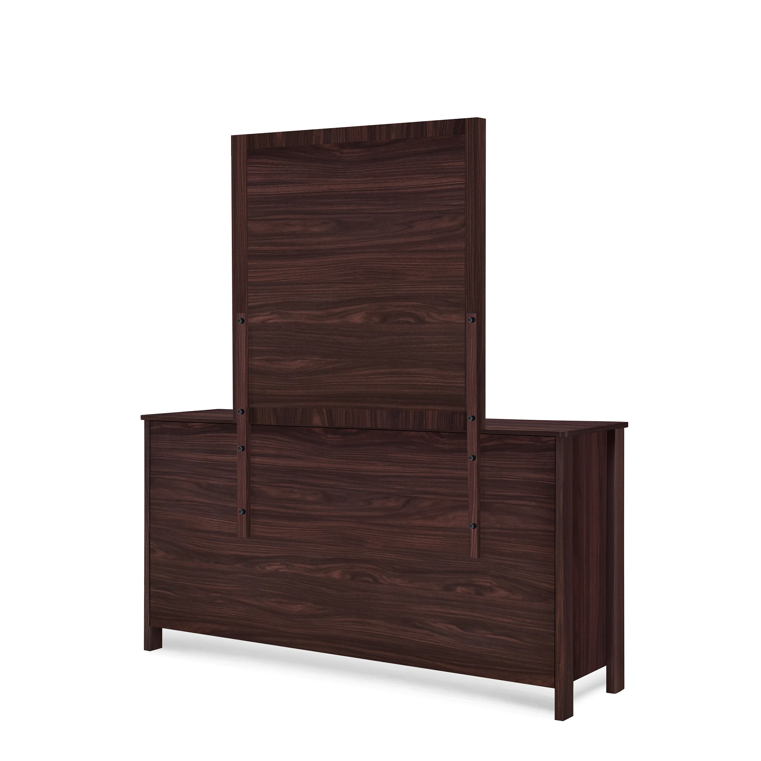 Titeca Contemporary 6 Drawer Vanity Dresser with Square Mirror - furnishings