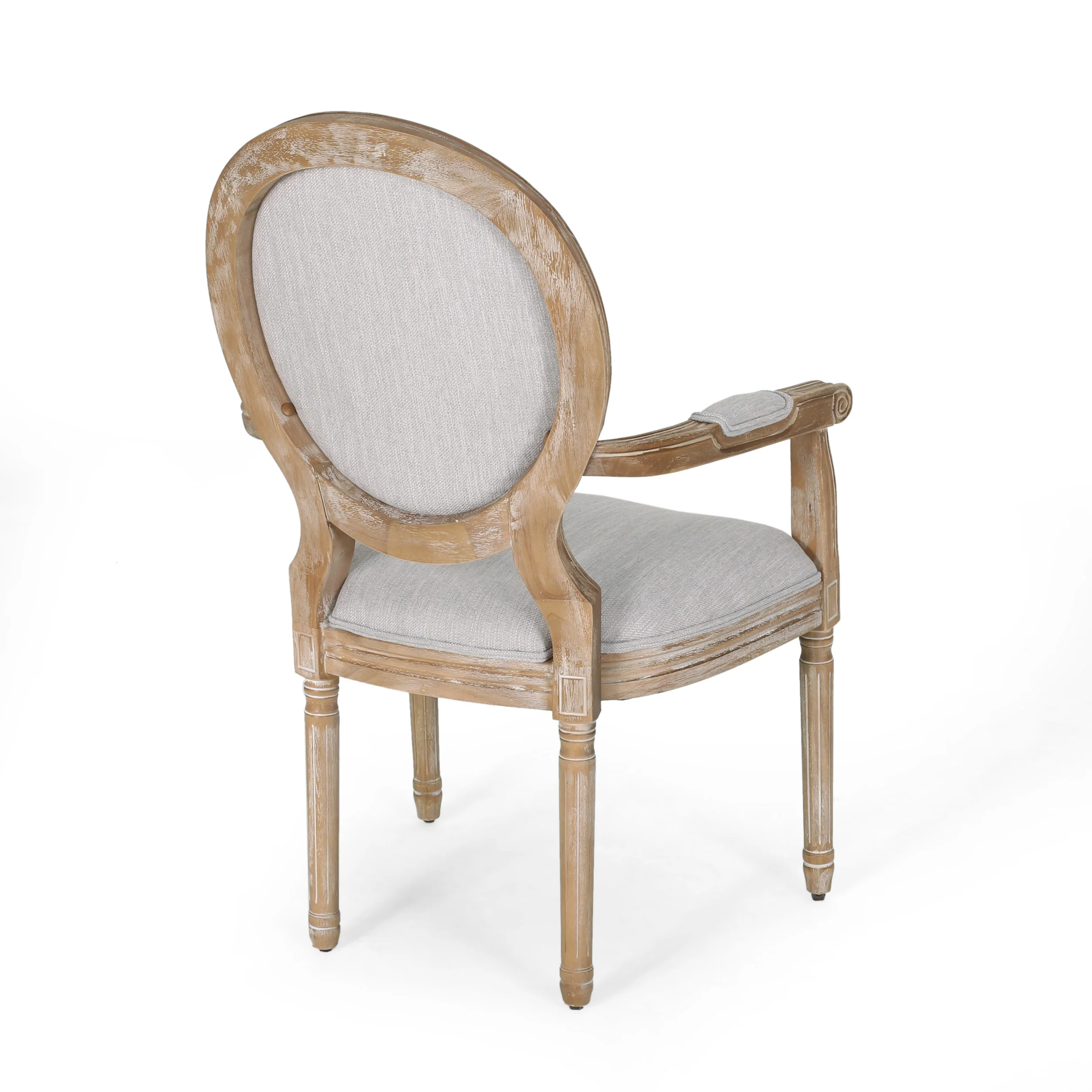 Aisenbrey French Country Wood Upholstered Dining Chair - furnishings