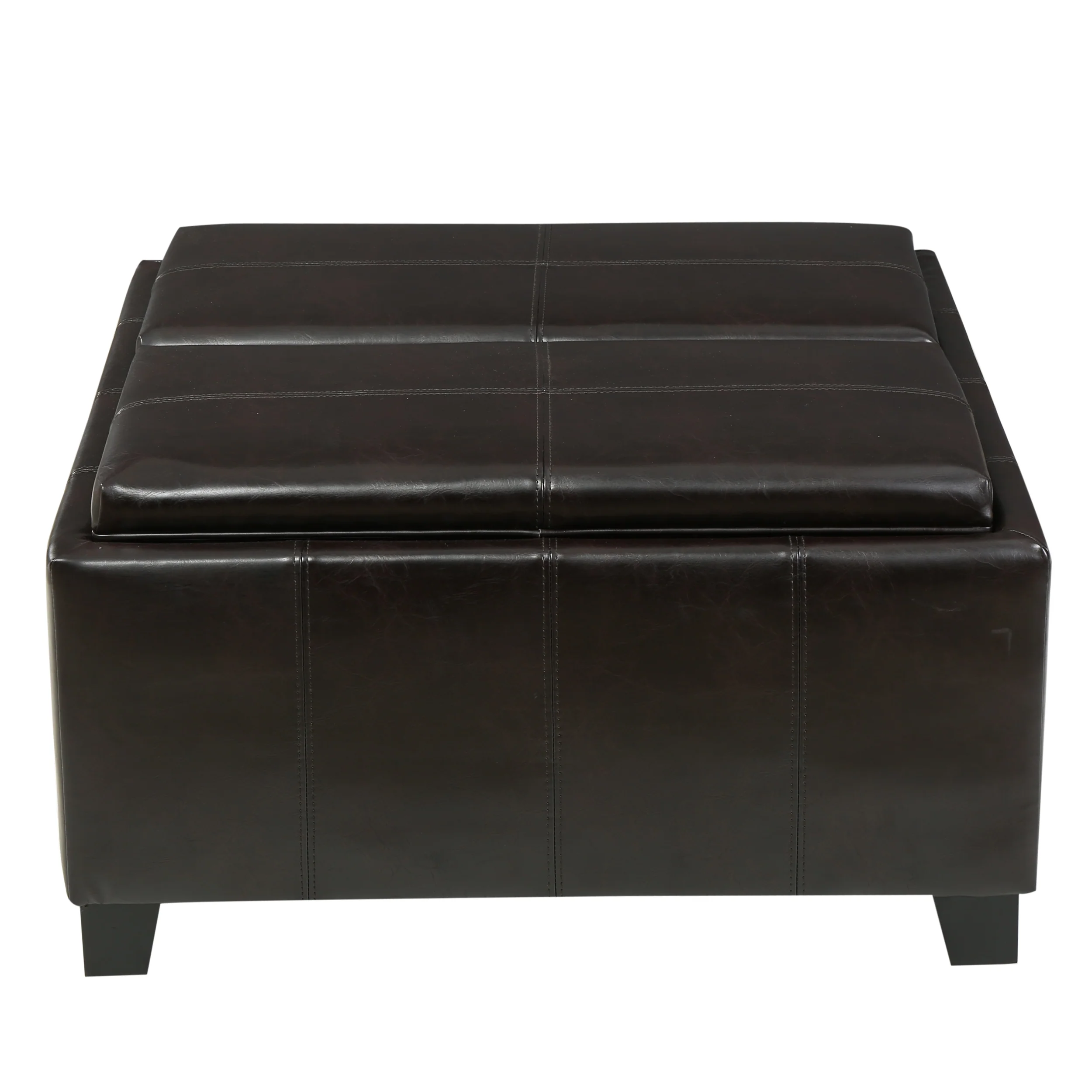 Mansfield Contemporary Tray Top Storage Ottoman - furnishings