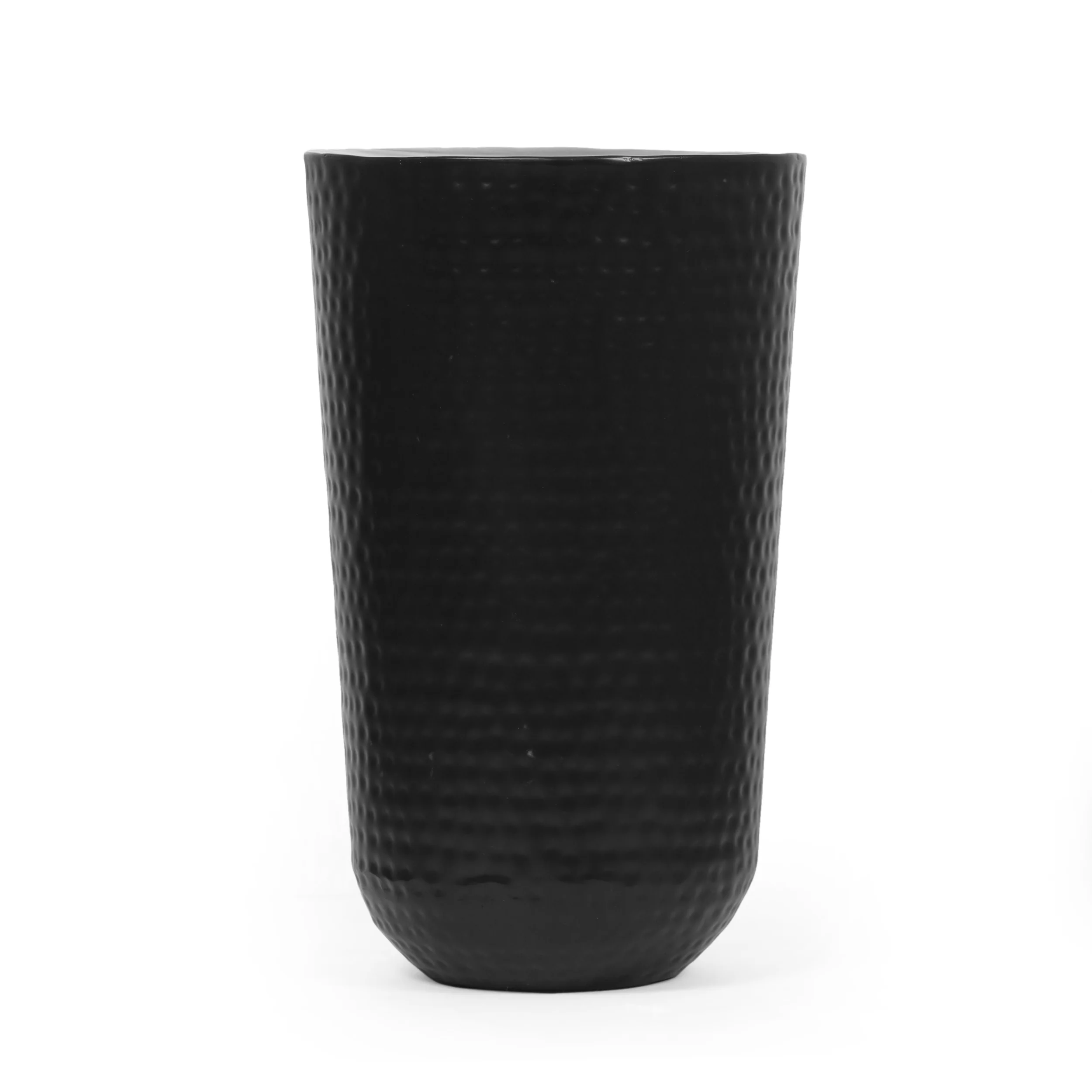 Tamara Meigs Modern Handcrafted Iron Planter, Black - furnishings