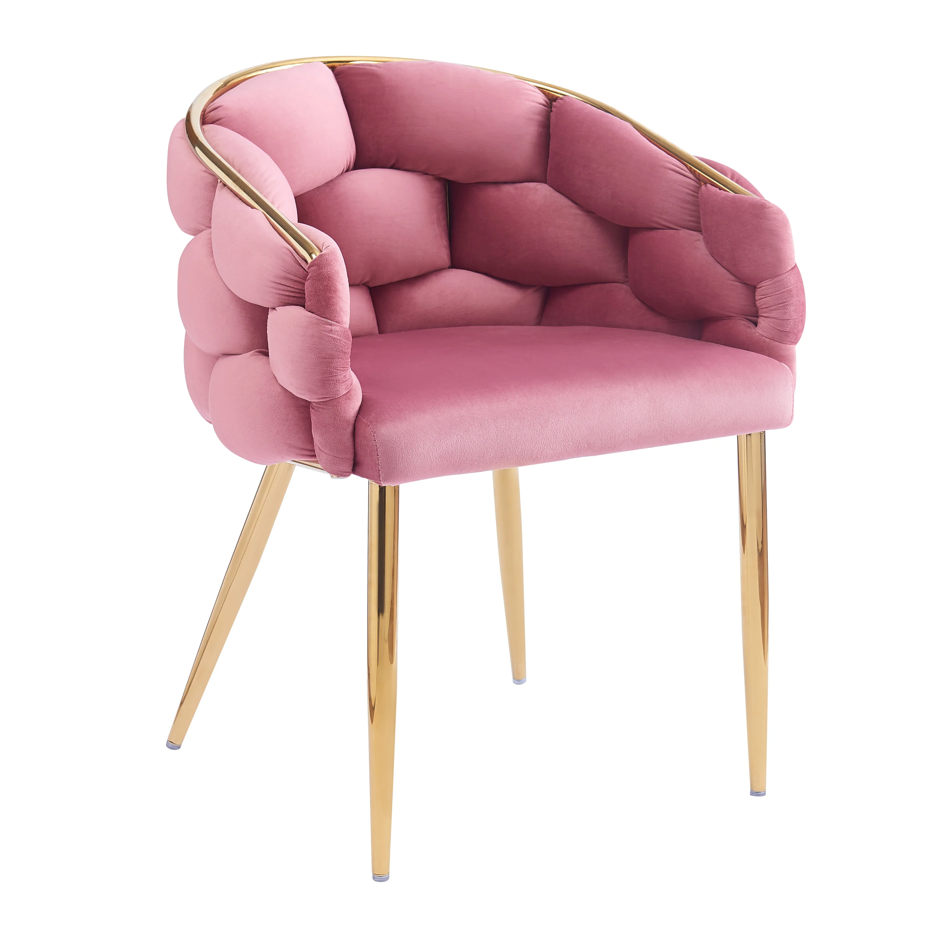 Cotorro Velvet Barrel Design Accent Chairs - furnishings