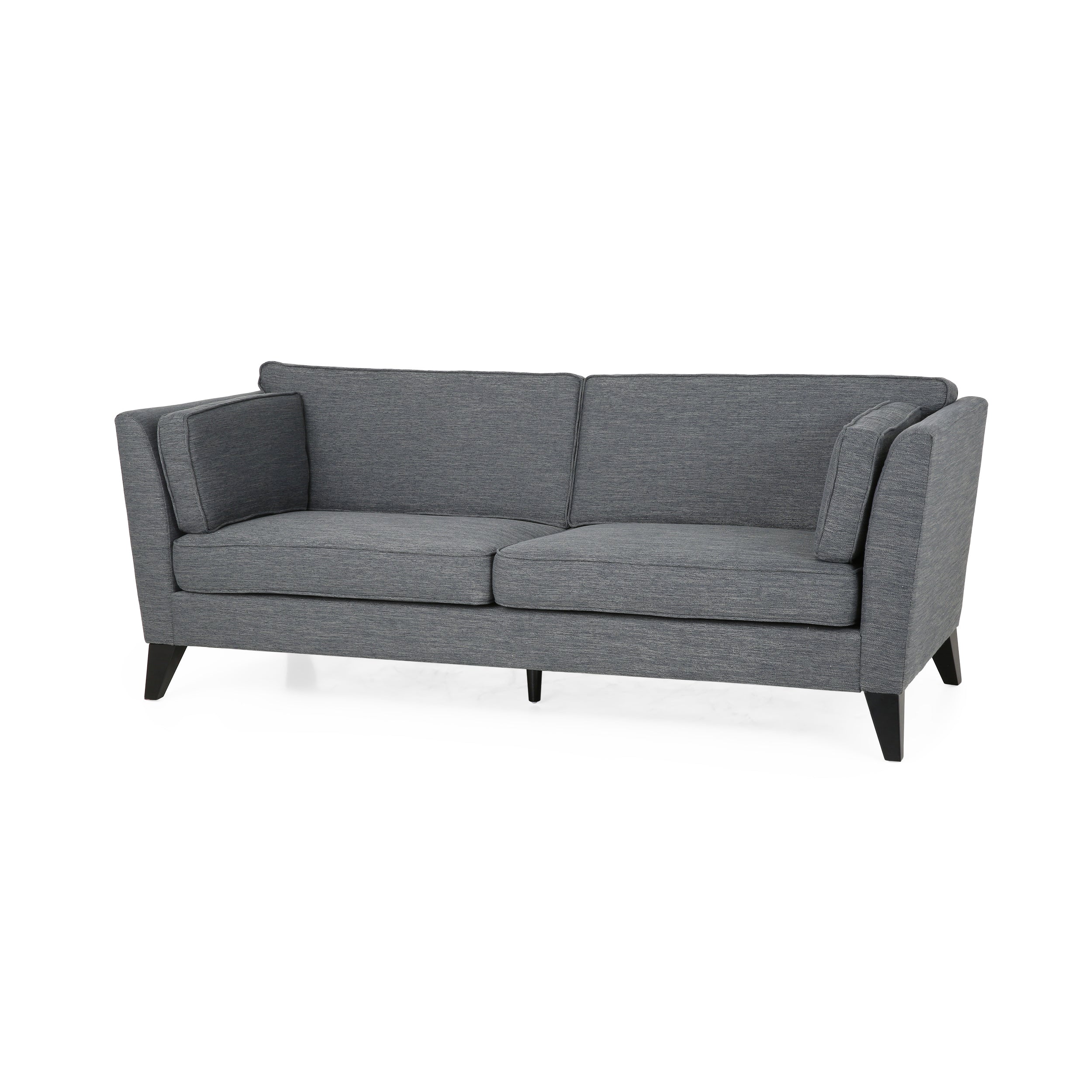Sabirin Contemporary 3 Seater Fabric Sofa - furnishings