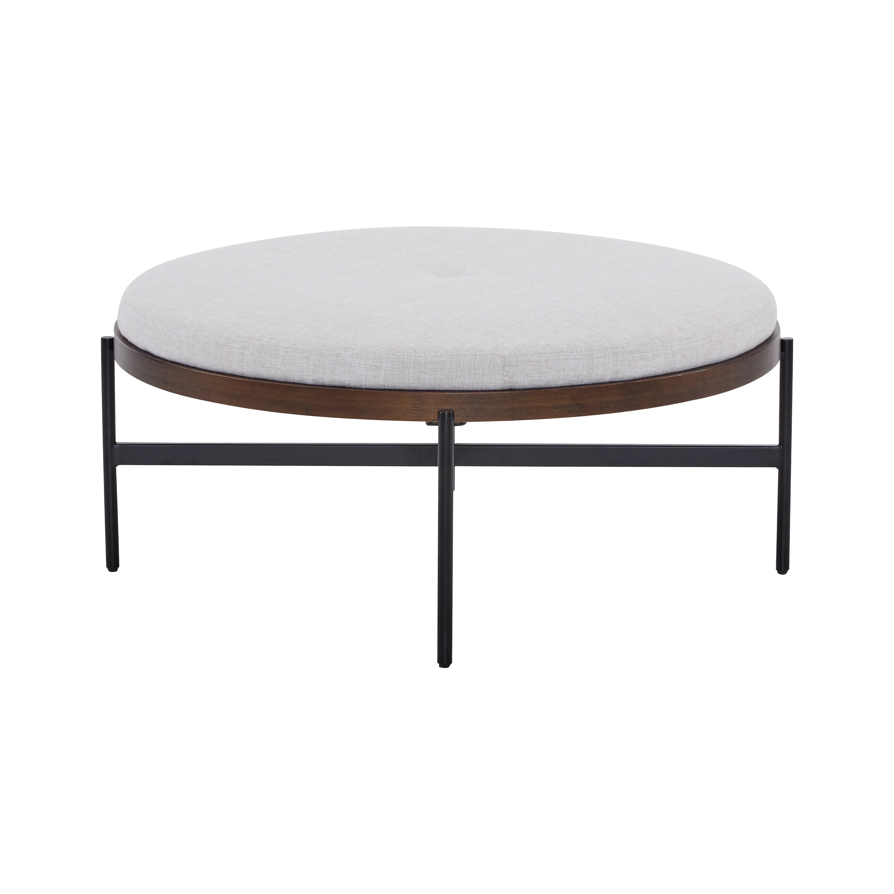 Lyricie Modern Round Ottoman Bench Table - furnishings