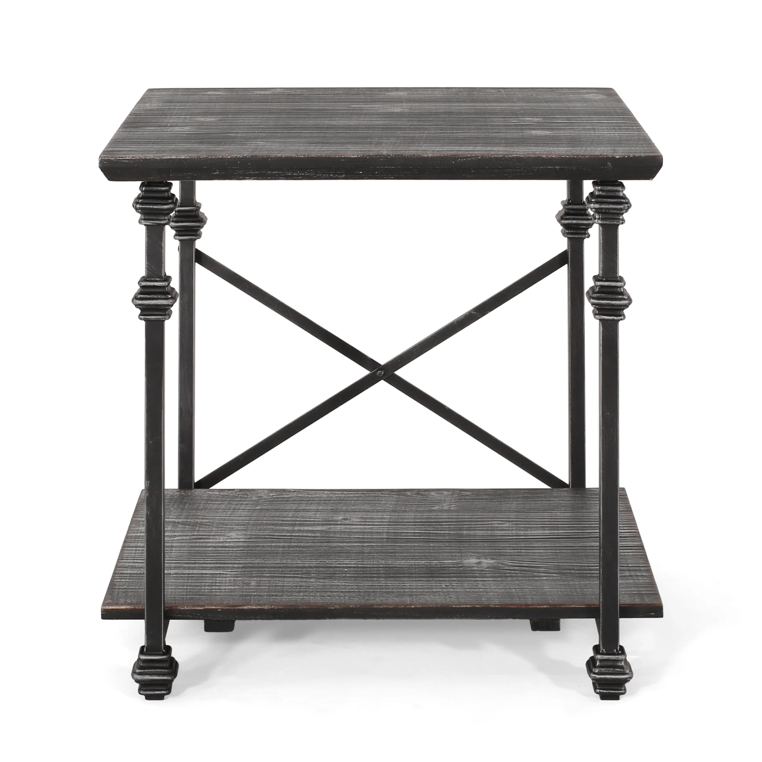 Mckynna Modern Industrial End Table - furnishings