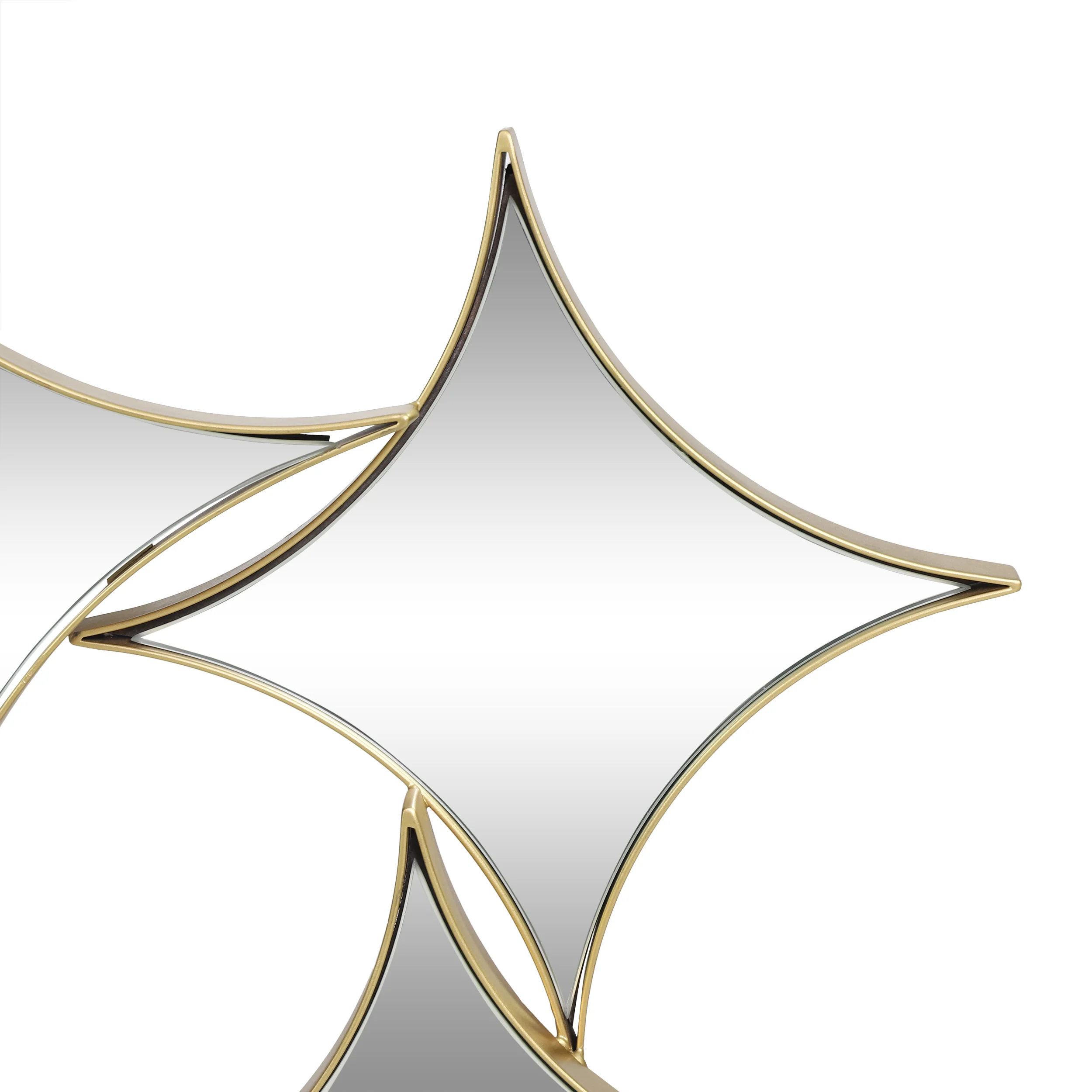 Murley Modern Glam Star Cluster Wall Mirror - furnishings