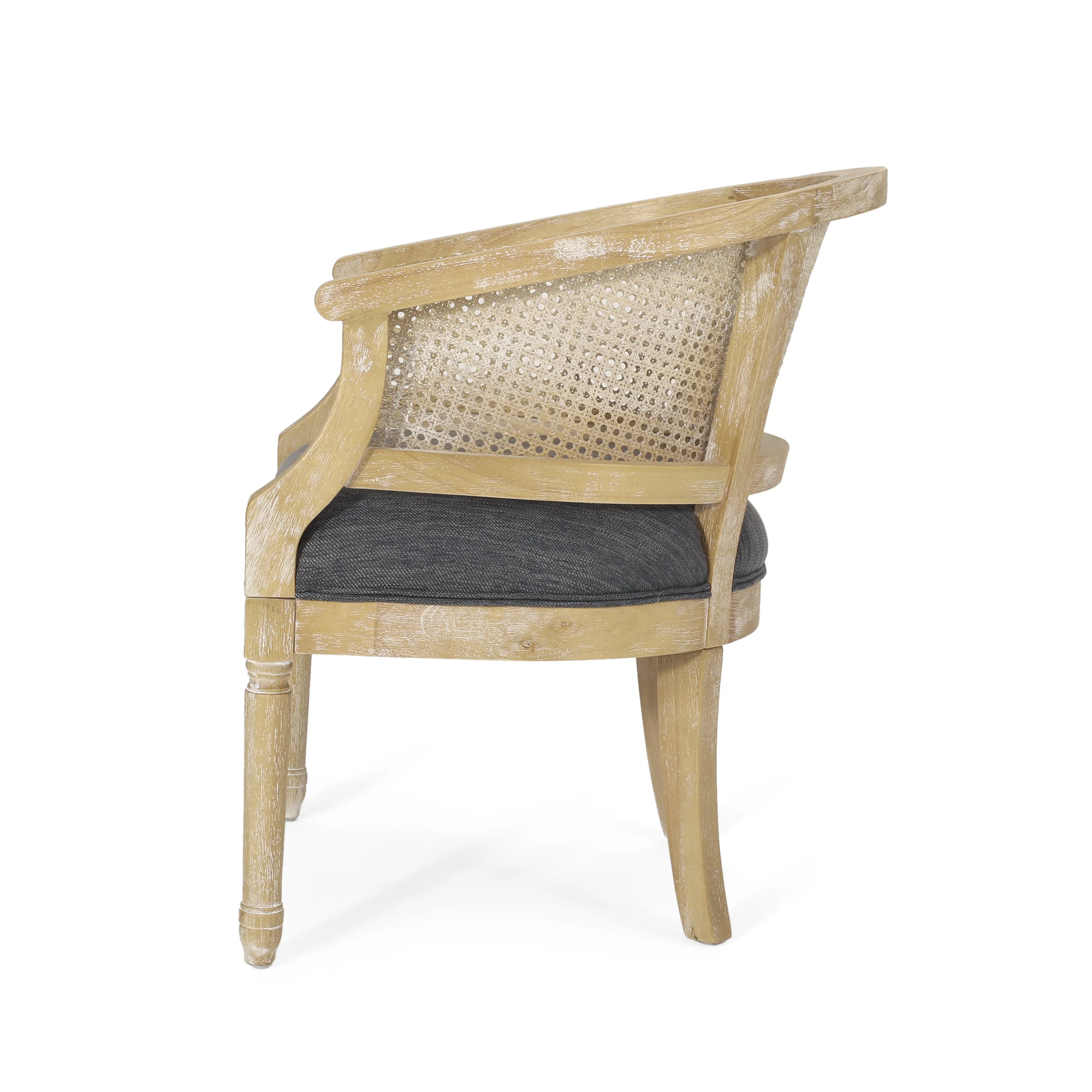 Velie French Country Wood and Cane Accent Chairs, Set of 2 - furnishings