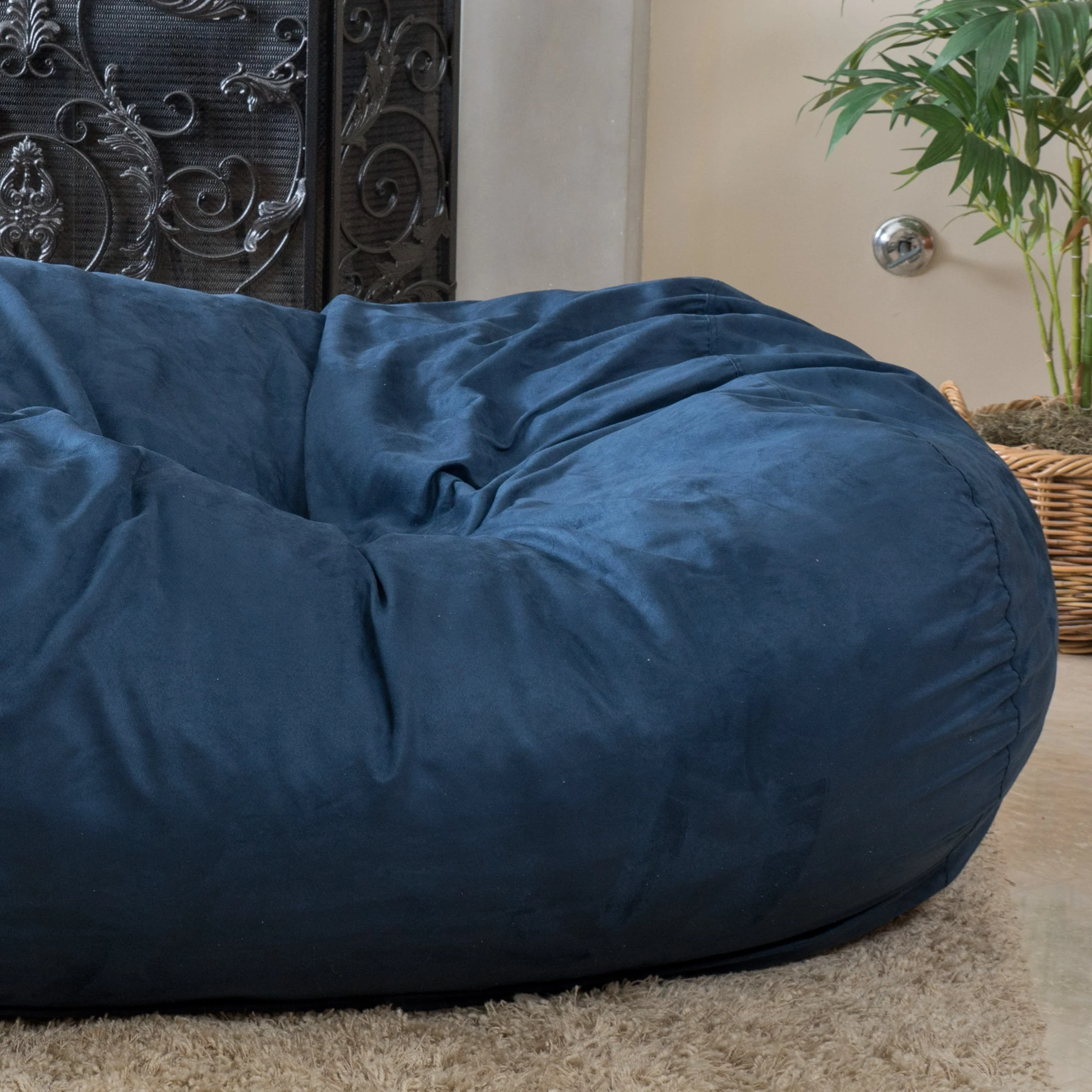 Brynnli Traditional 6.5 Foot Suede Bean Bag (Cover Only) - furnishings