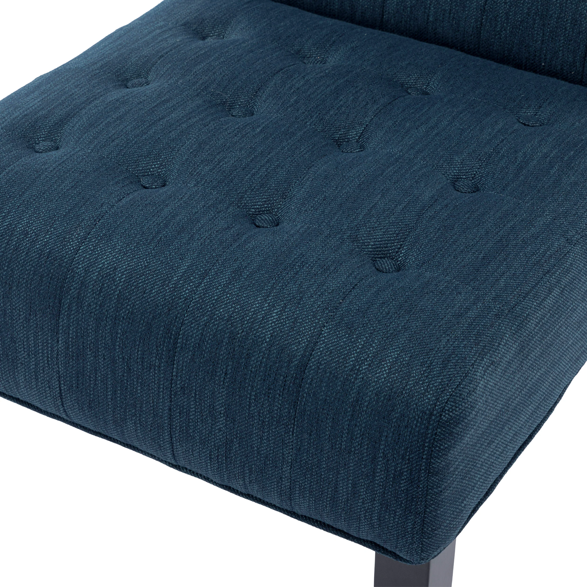 Mulligan Contemporary Fabric Tufted Slipper Chairs, Set of 2 - furnishings