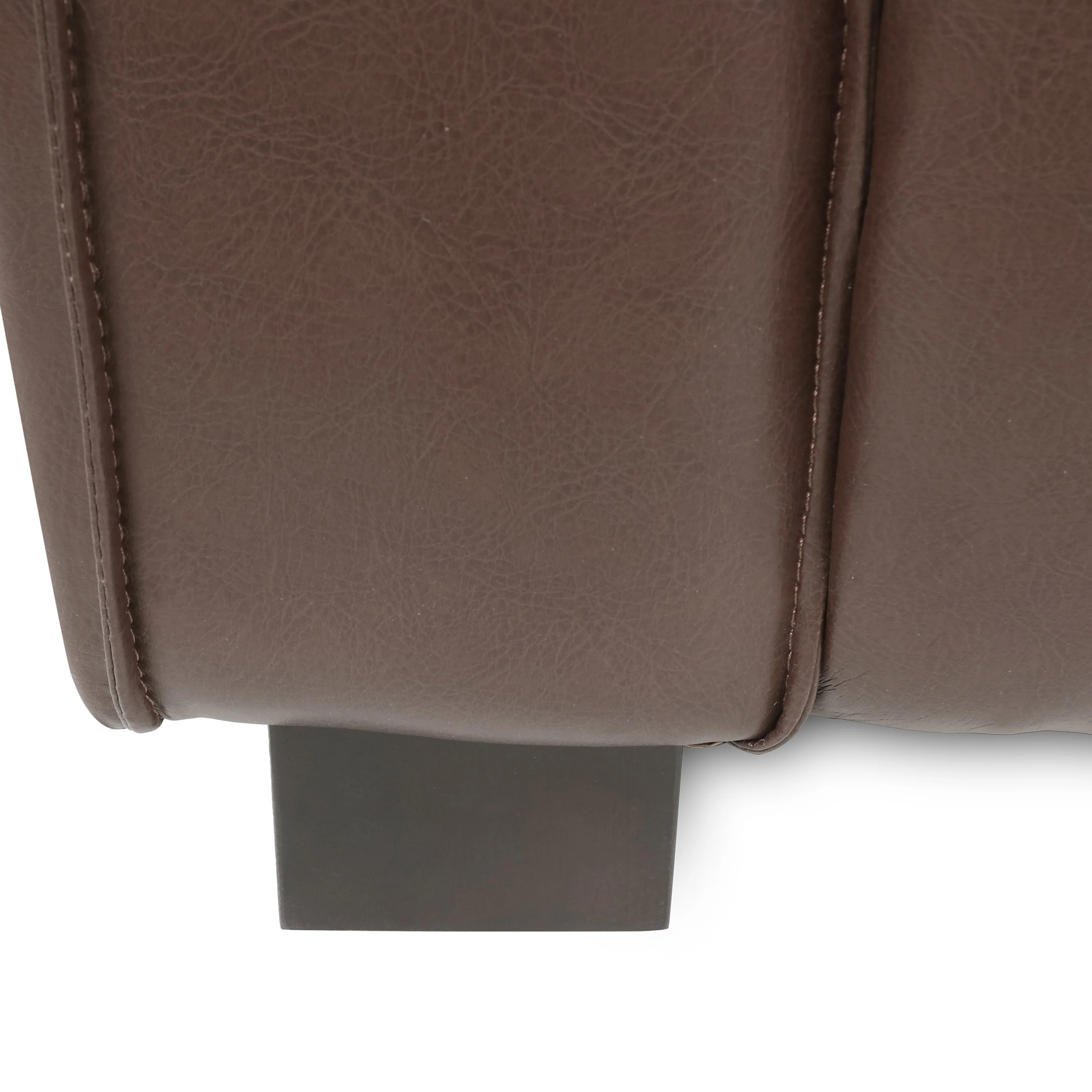 Minkler Contemporary Faux Leather Club Chair - furnishings