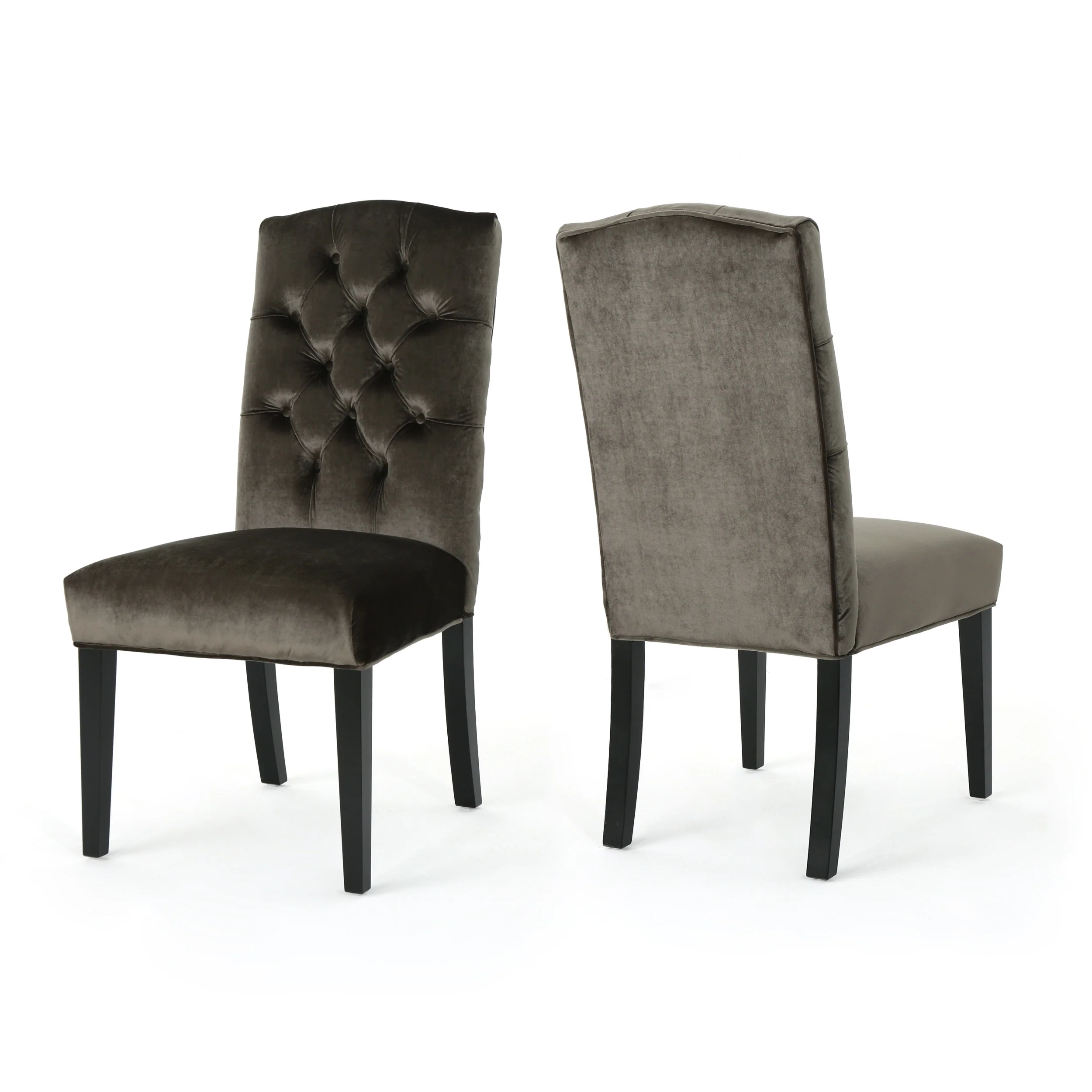 Joyce Traditional Crown Top New Velvet Dining Chairs (Set of 2) - furnishings