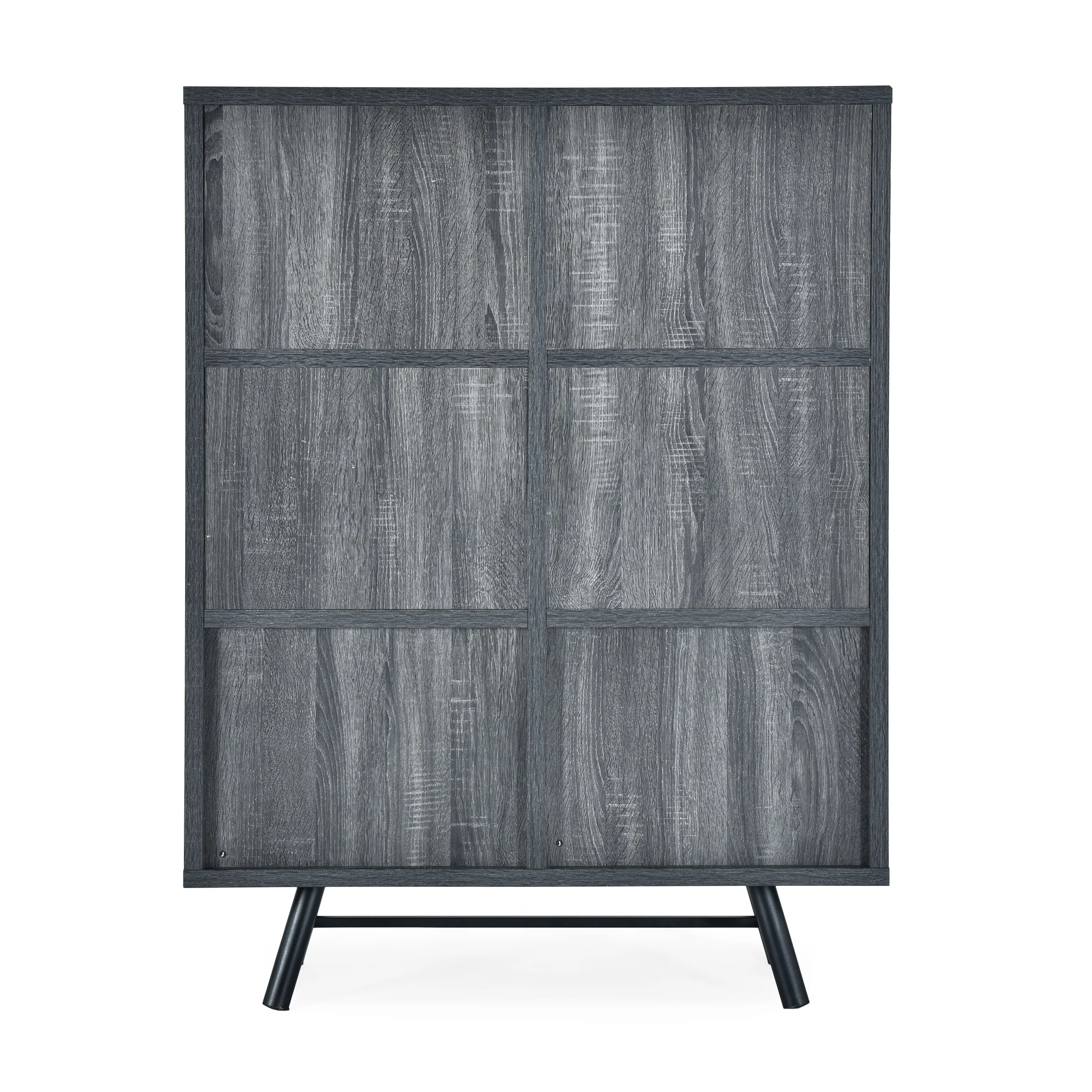 Bokchito Modern Industrial 6 Shelf Multi-Functional Cabinet - furnishings