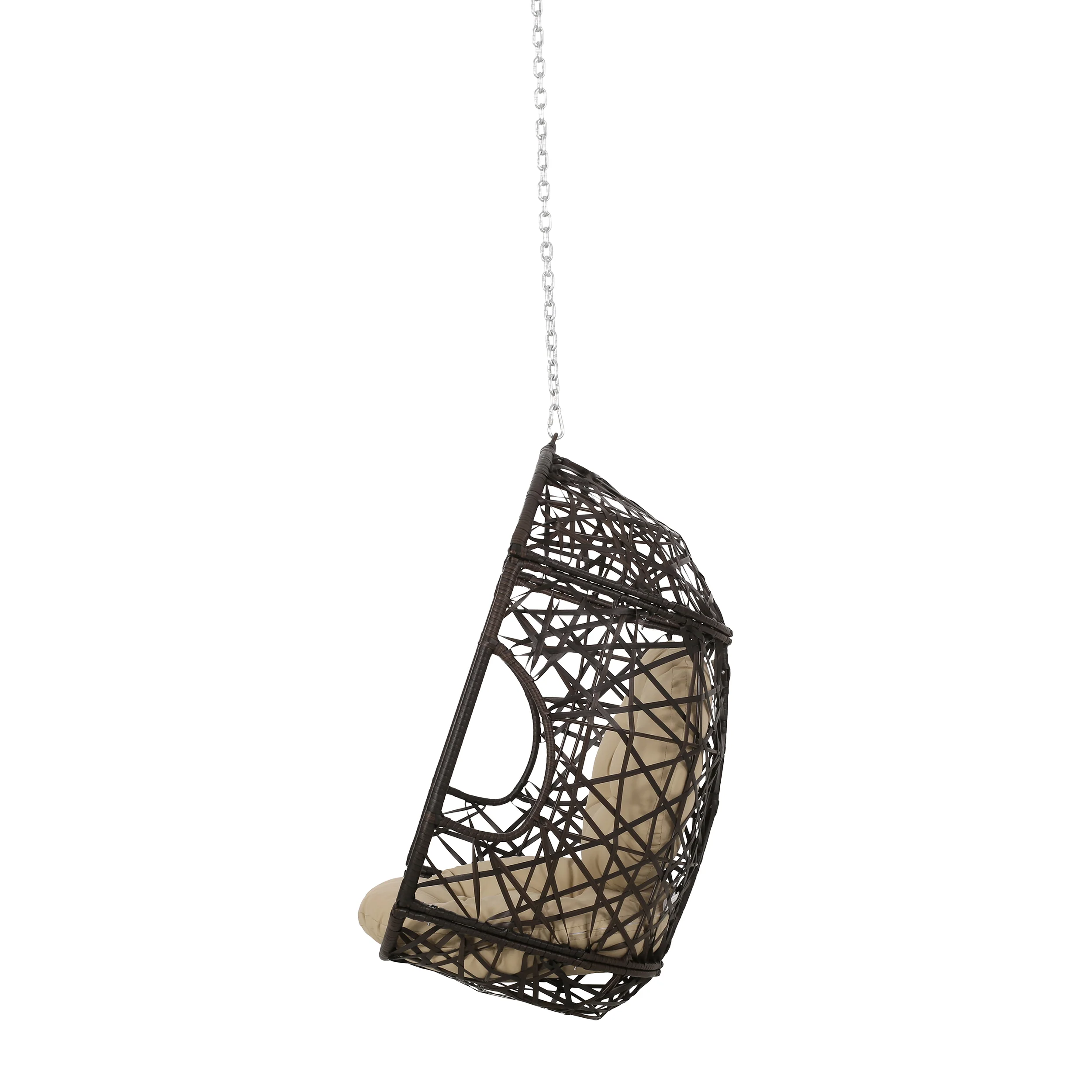 Lannah Indoor/Outdoor Wicker Basket Hanging Chair (NO STAND) - furnishings