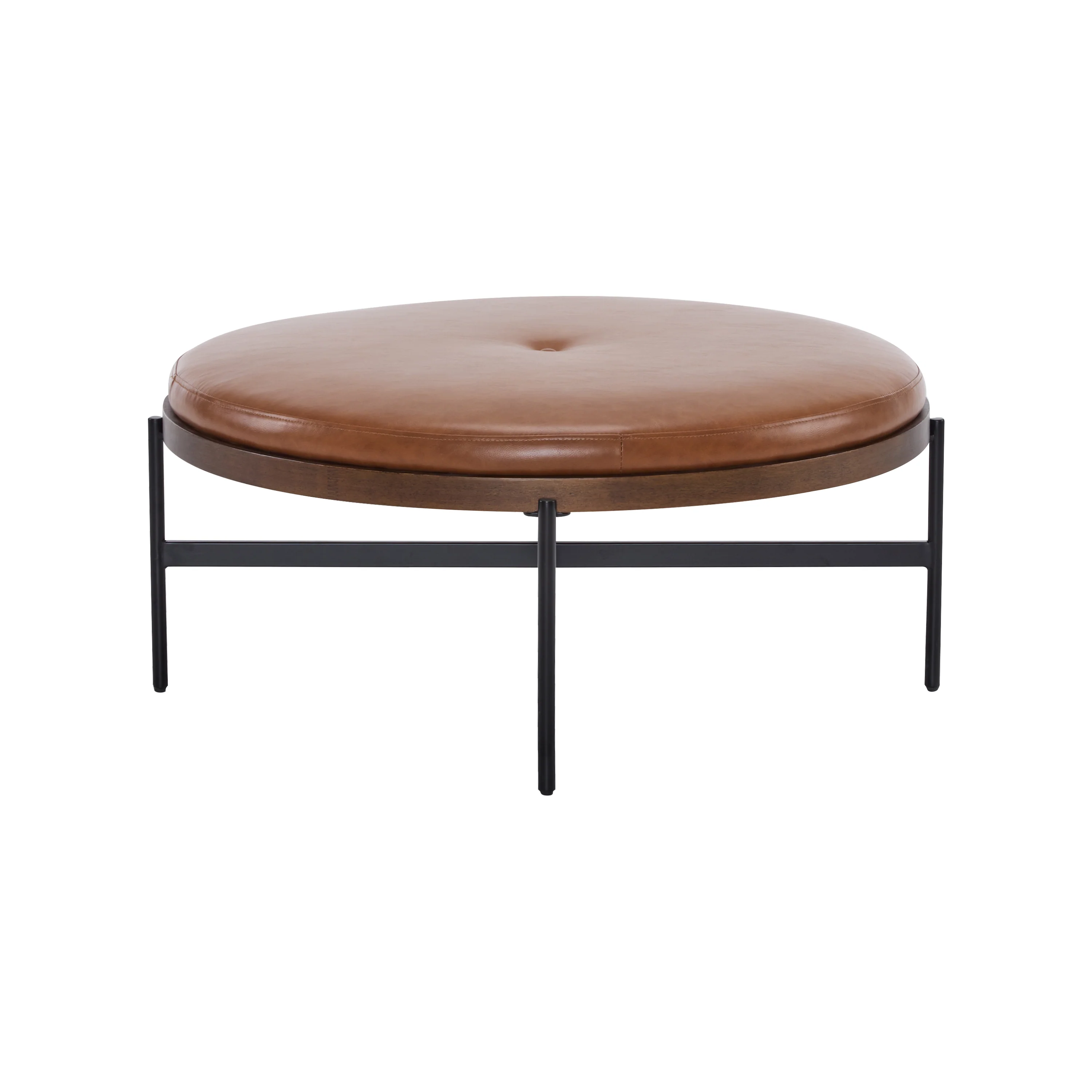 Lyricie Modern Round Ottoman Bench Table - furnishings