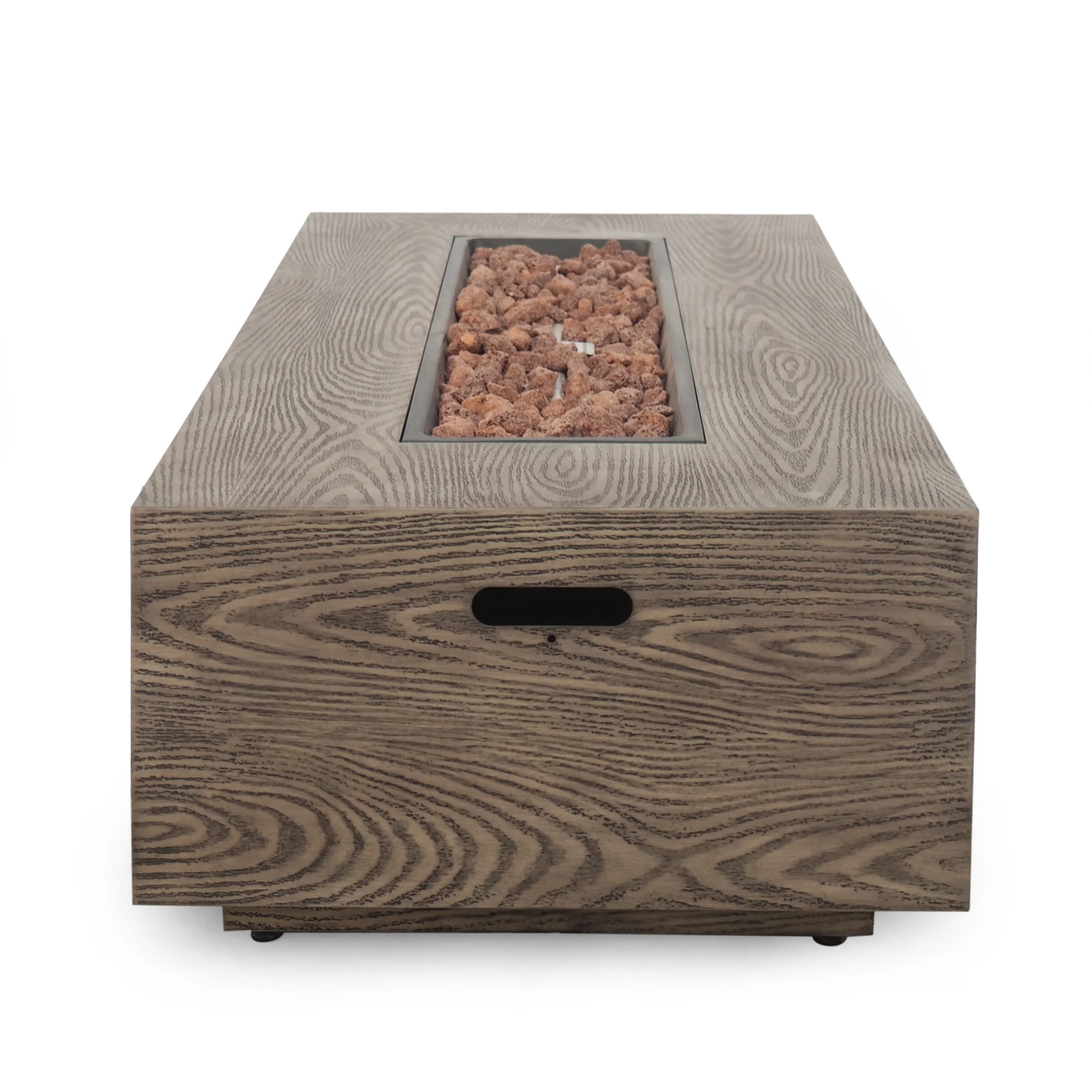 Hearth Outdoor 50,000 BTU Iron Rectangular Fire Pit (No Tank Holder) - furnishings