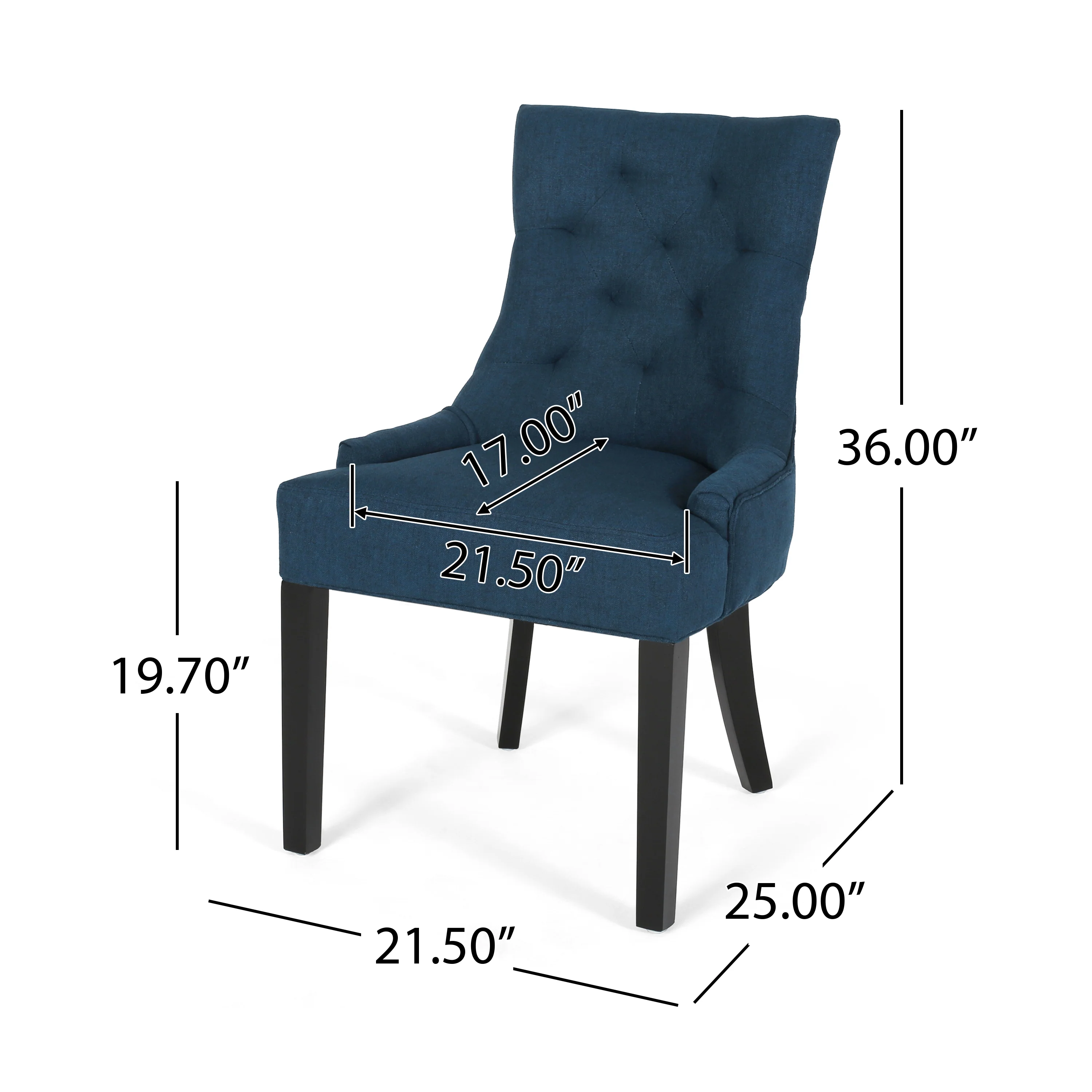 Stacy Hourglass Fabric Dining Chairs (Set of 4) - furnishings