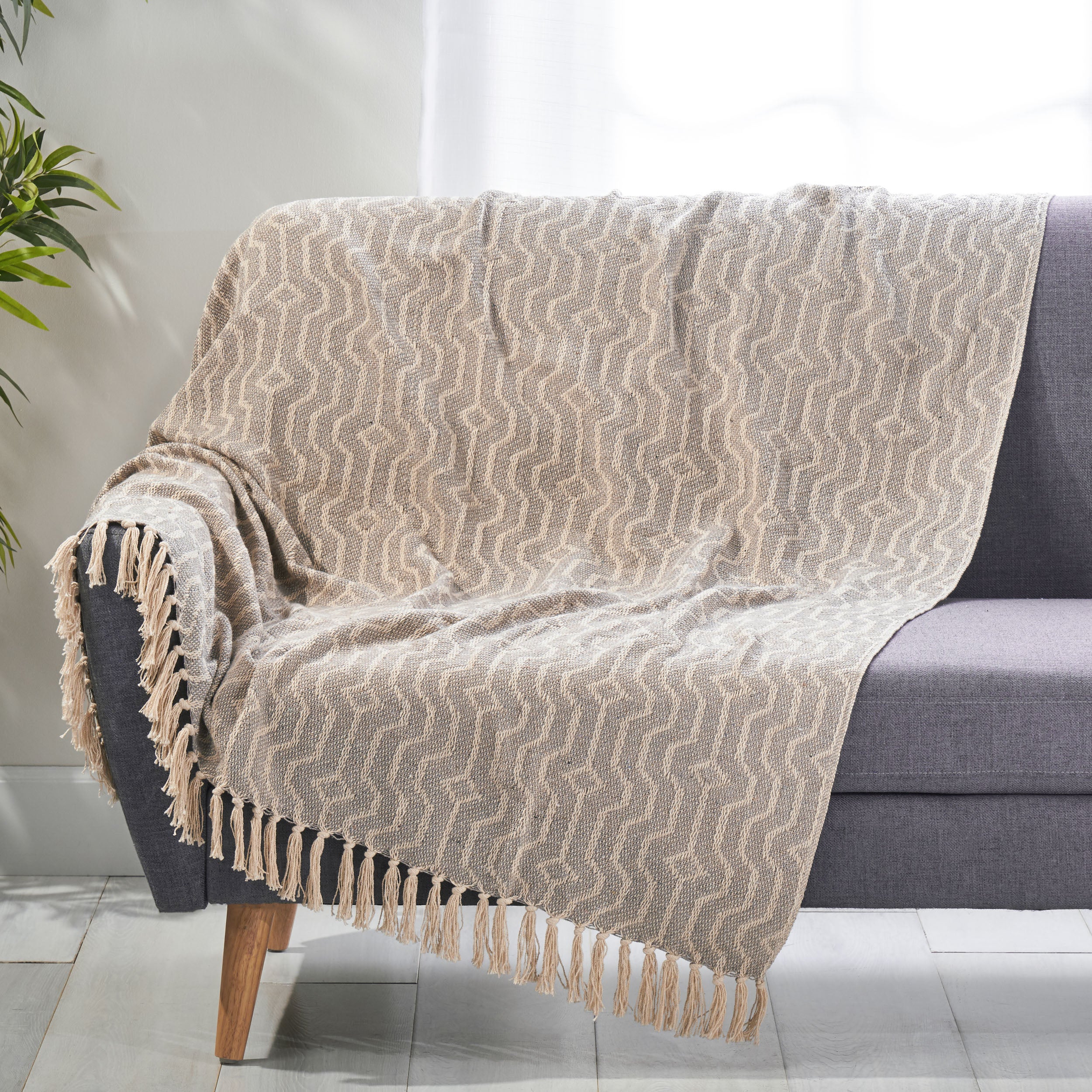Quillen Boho Cotton Throw Blanket - furnishings