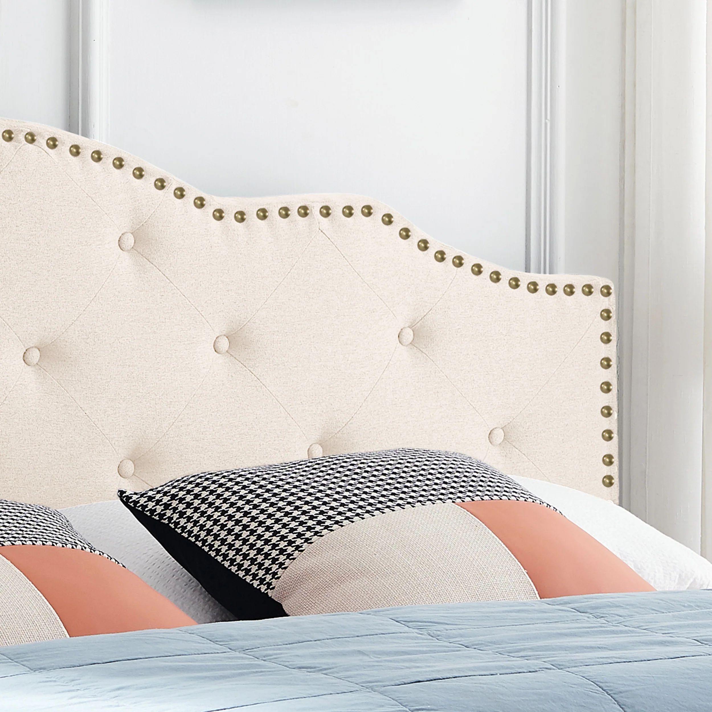 Sharon Contemporary Upholstered King/Cal King Headboard - furnishings