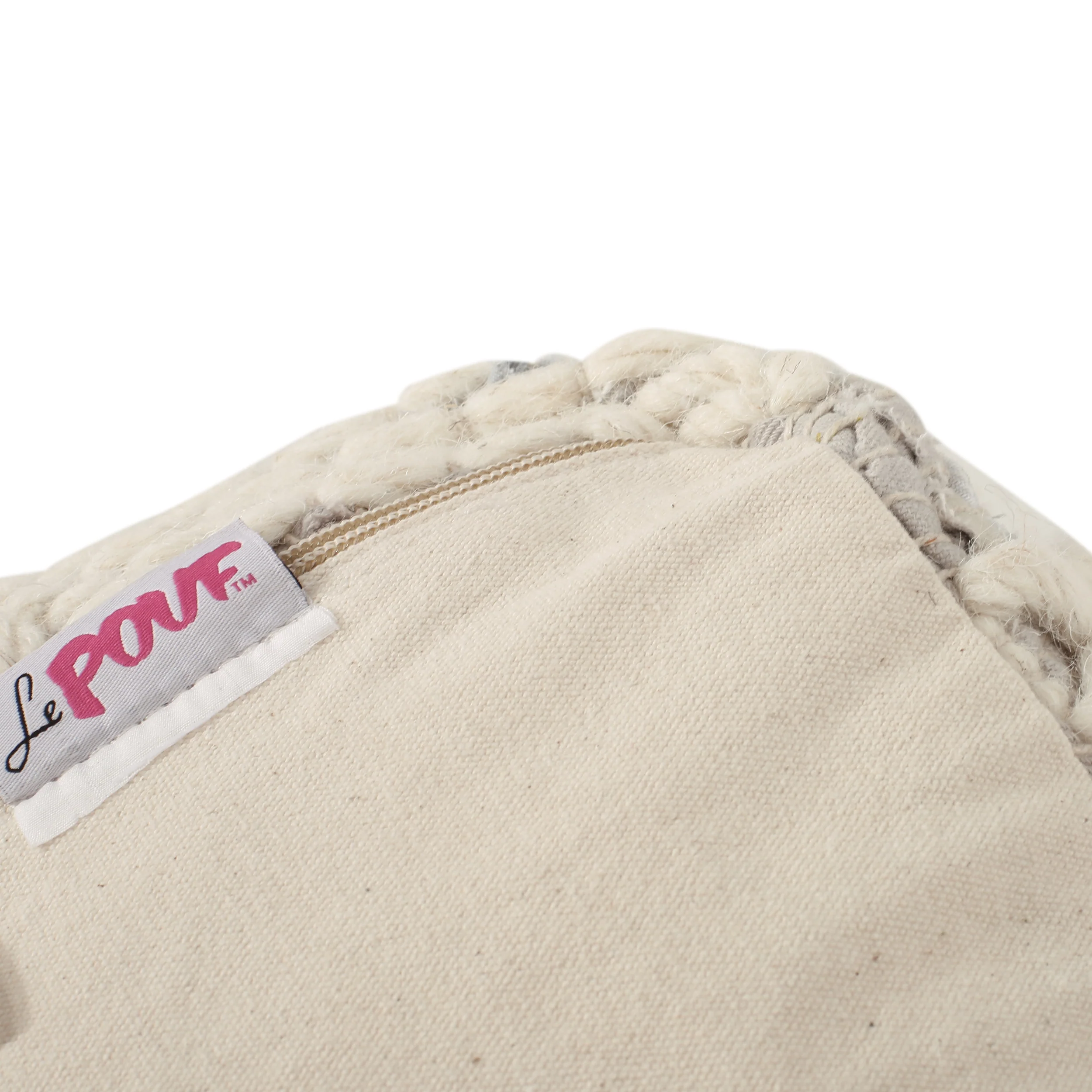 Calera Handcrafted Boho Fabric Cube Pouf - furnishings