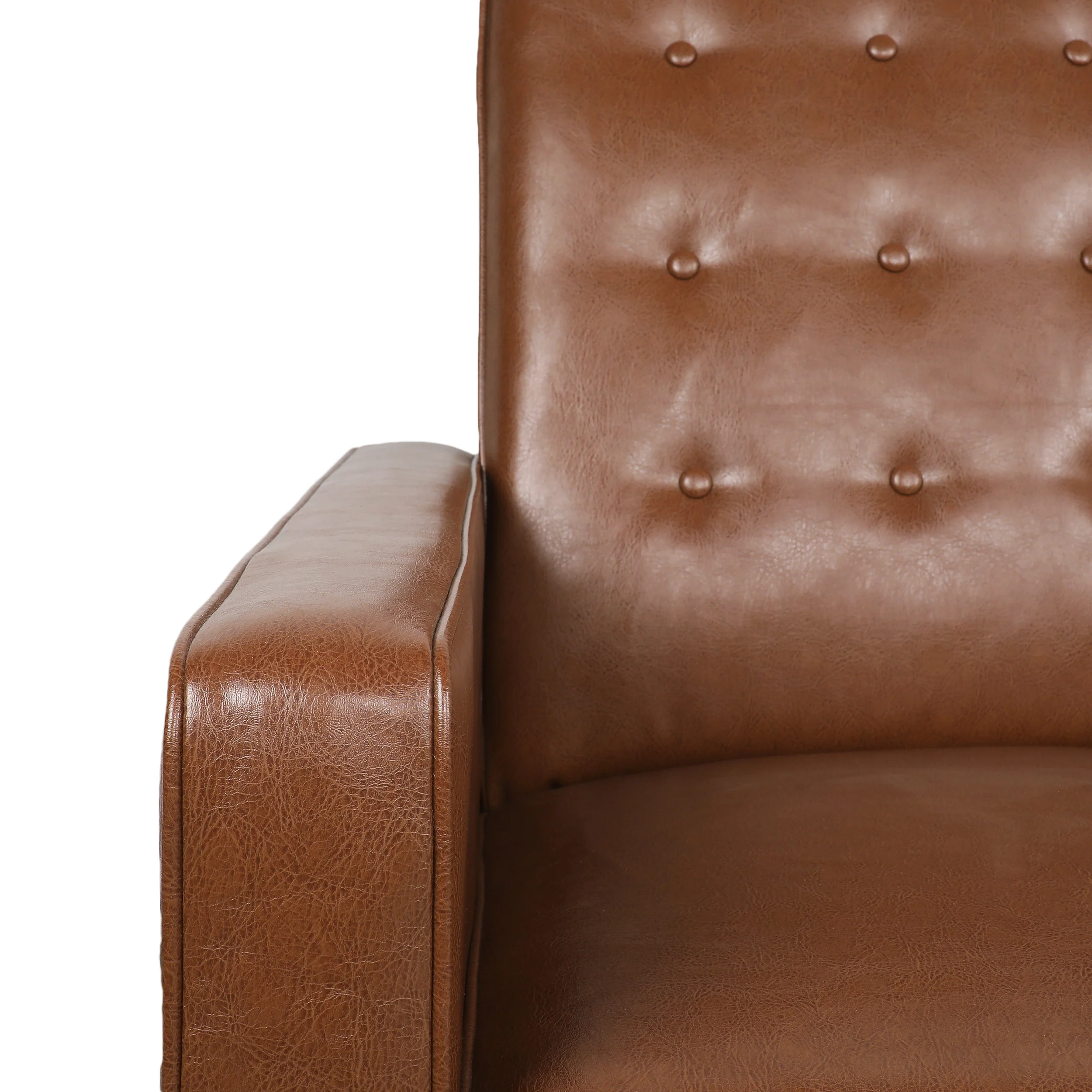 Manville Contemporary Tufted Loveseat Pushback Recliner - furnishings