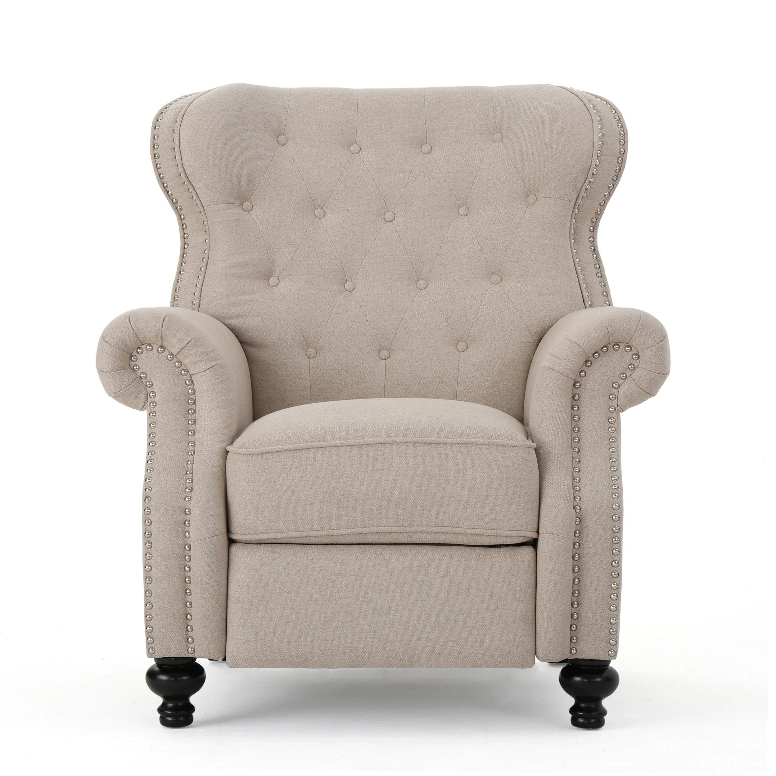 Waldo Tufted Back Studded Accent Recliner Armchair - furnishings