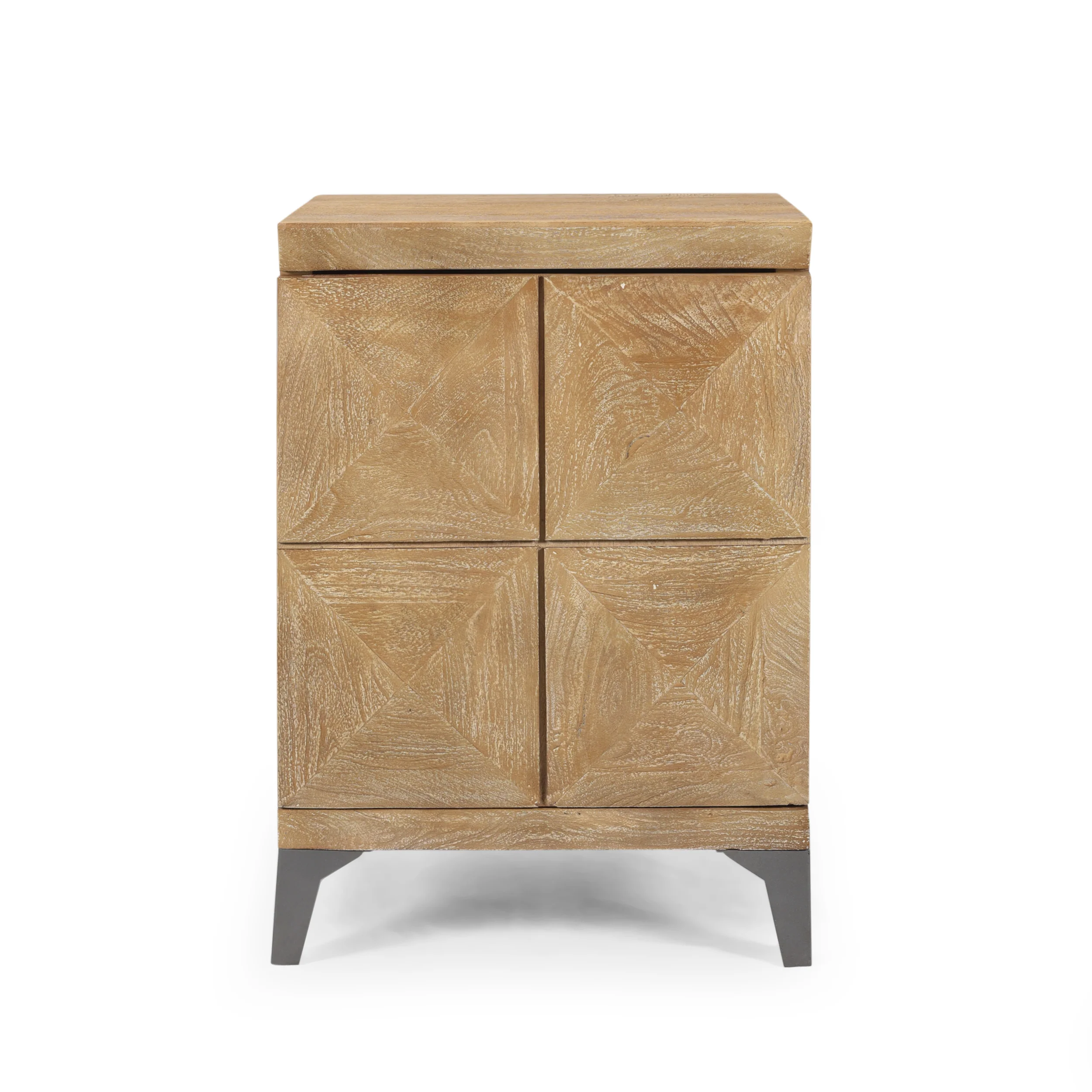 Daksh Handcrafted Boho Mango Wood Cabinet - furnishings