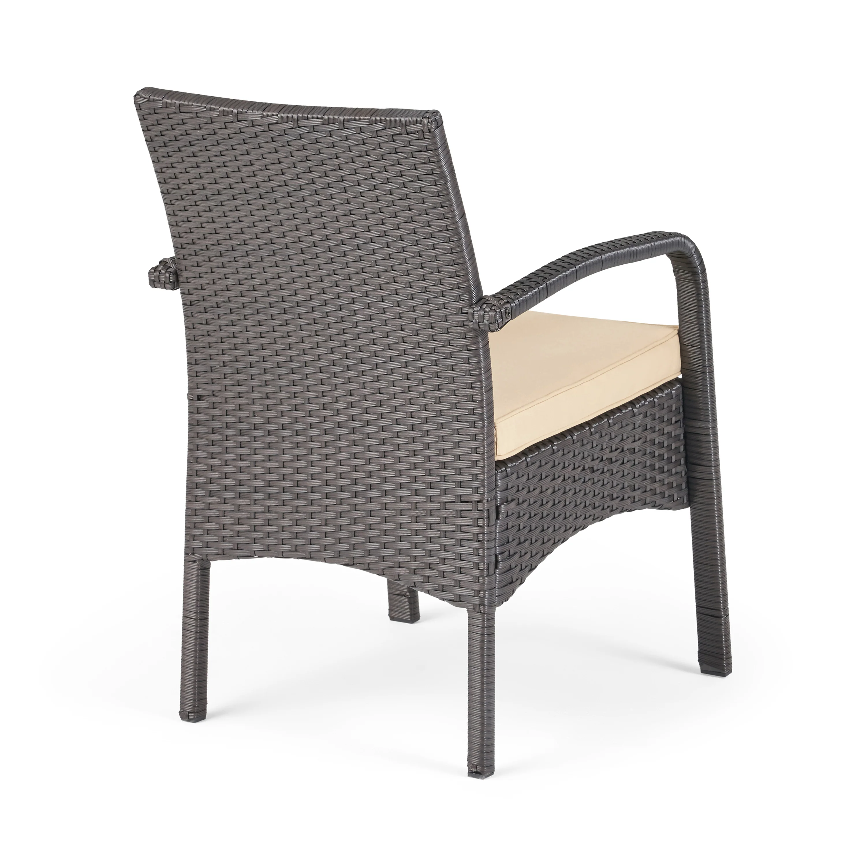 Carmela Outdoor 8 Seater Wicker Chat Set with Cushions - furnishings