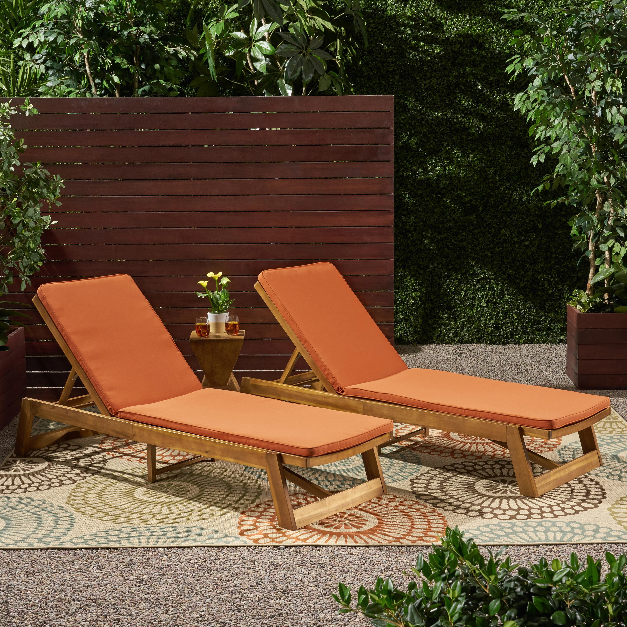 Addisyn Outdoor Fabric Chaise Lounge Cushion (Set of 2) - furnishings