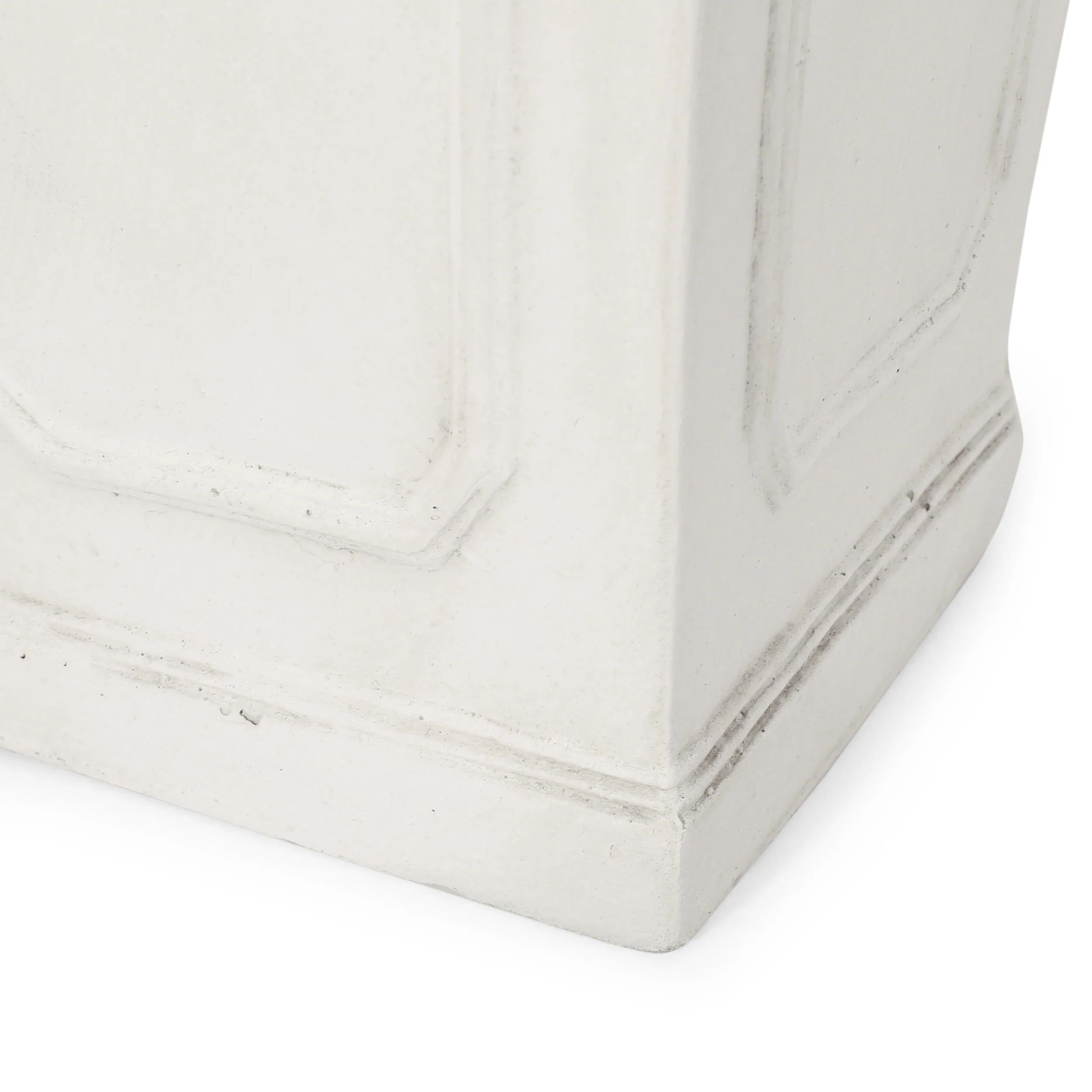 Greg Outdoor Cast Stone Tapered Planter - furnishings