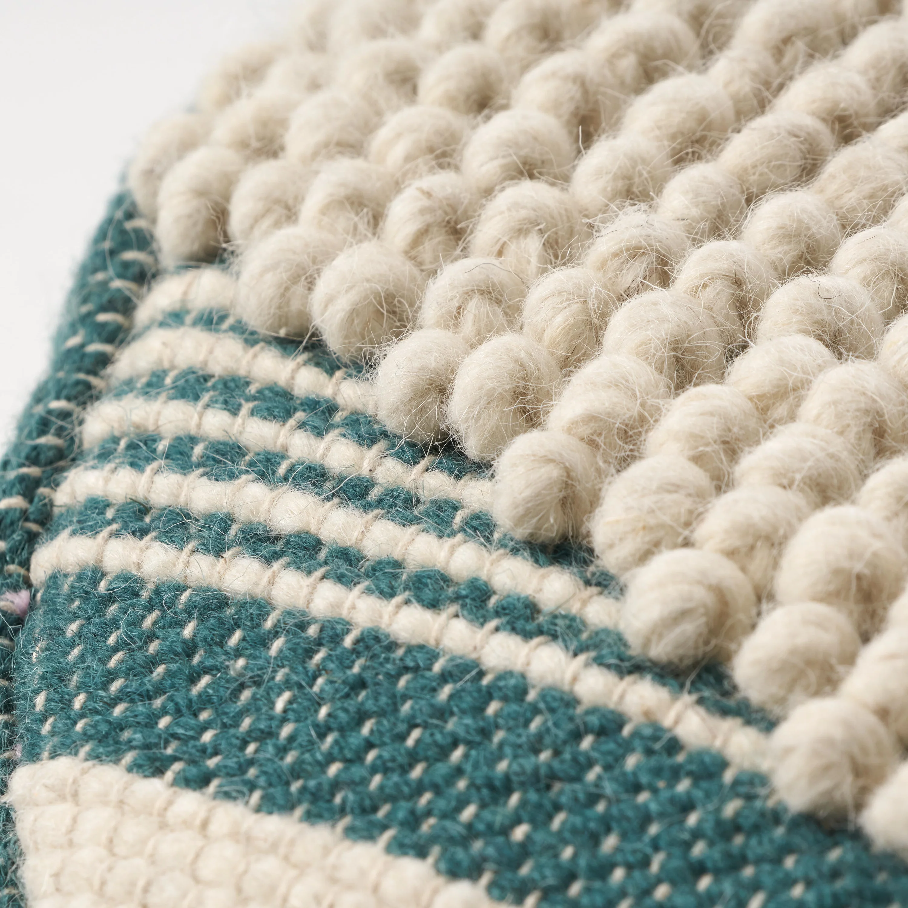 Villard Boho Handcrafted Fabric Cylinder Pouf - furnishings