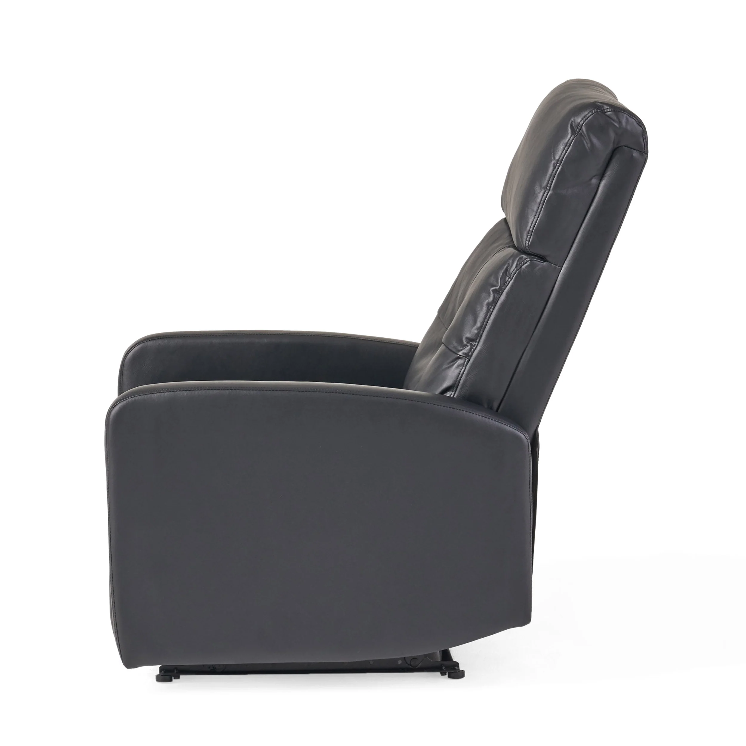 Teyana Contemporary Pillow Top Leather Recliner - furnishings
