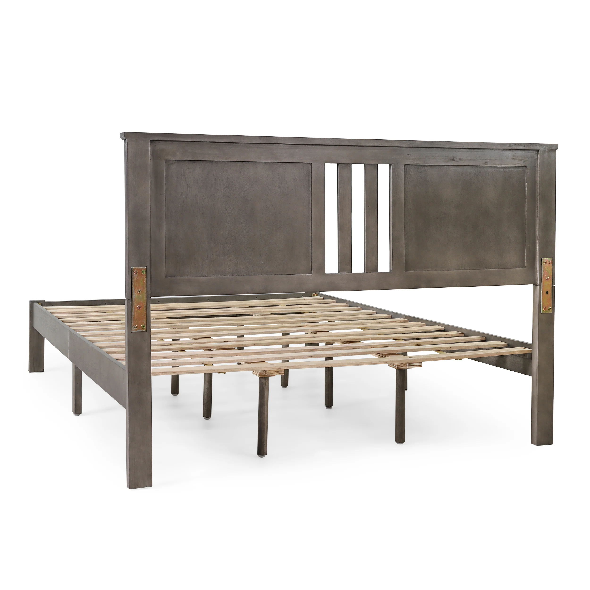 Kashtyn Modern Farmhouse Acacia Wood Queen Bed Platform - furnishings